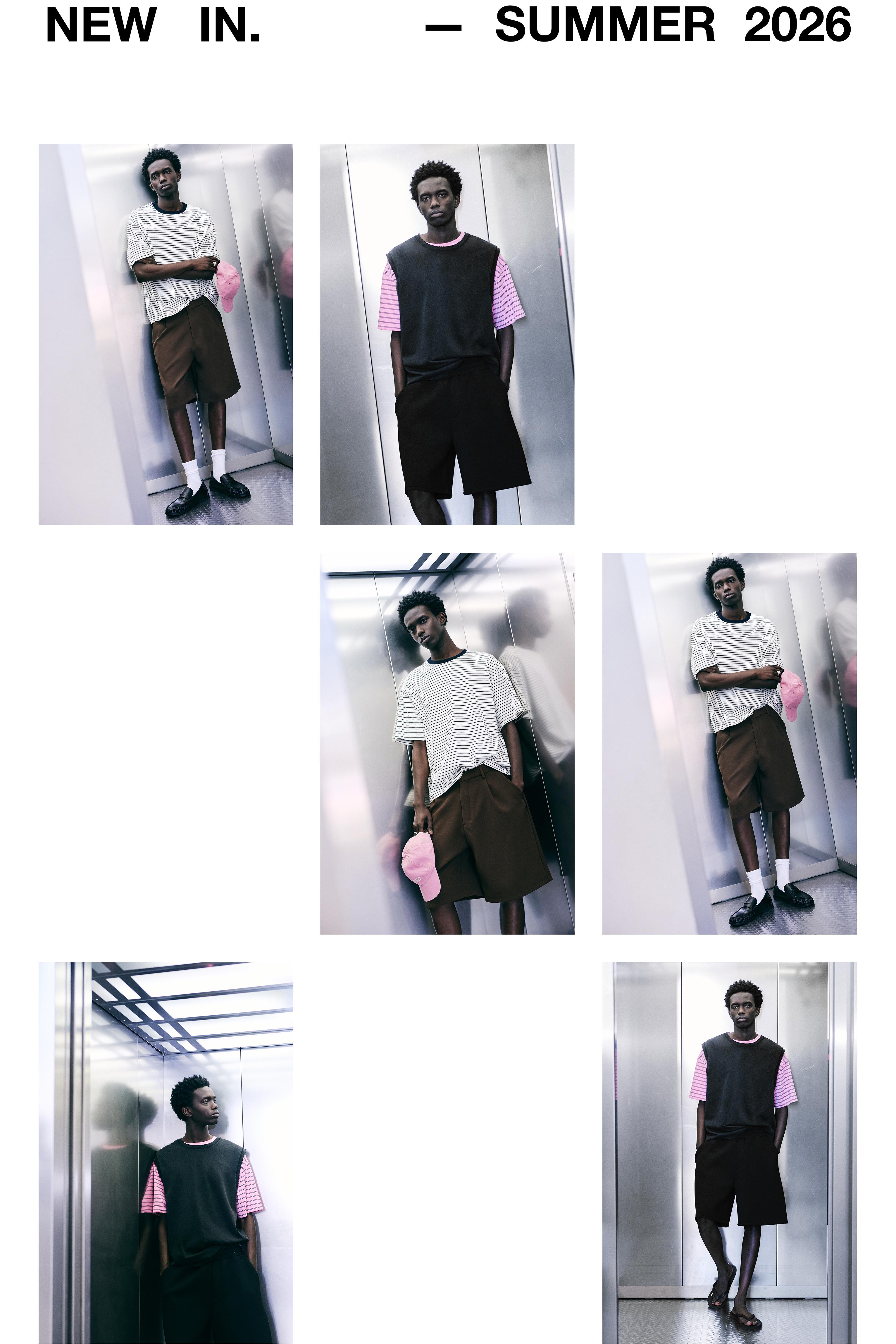 Smart Bermuda shorts with pleats — Chocolate