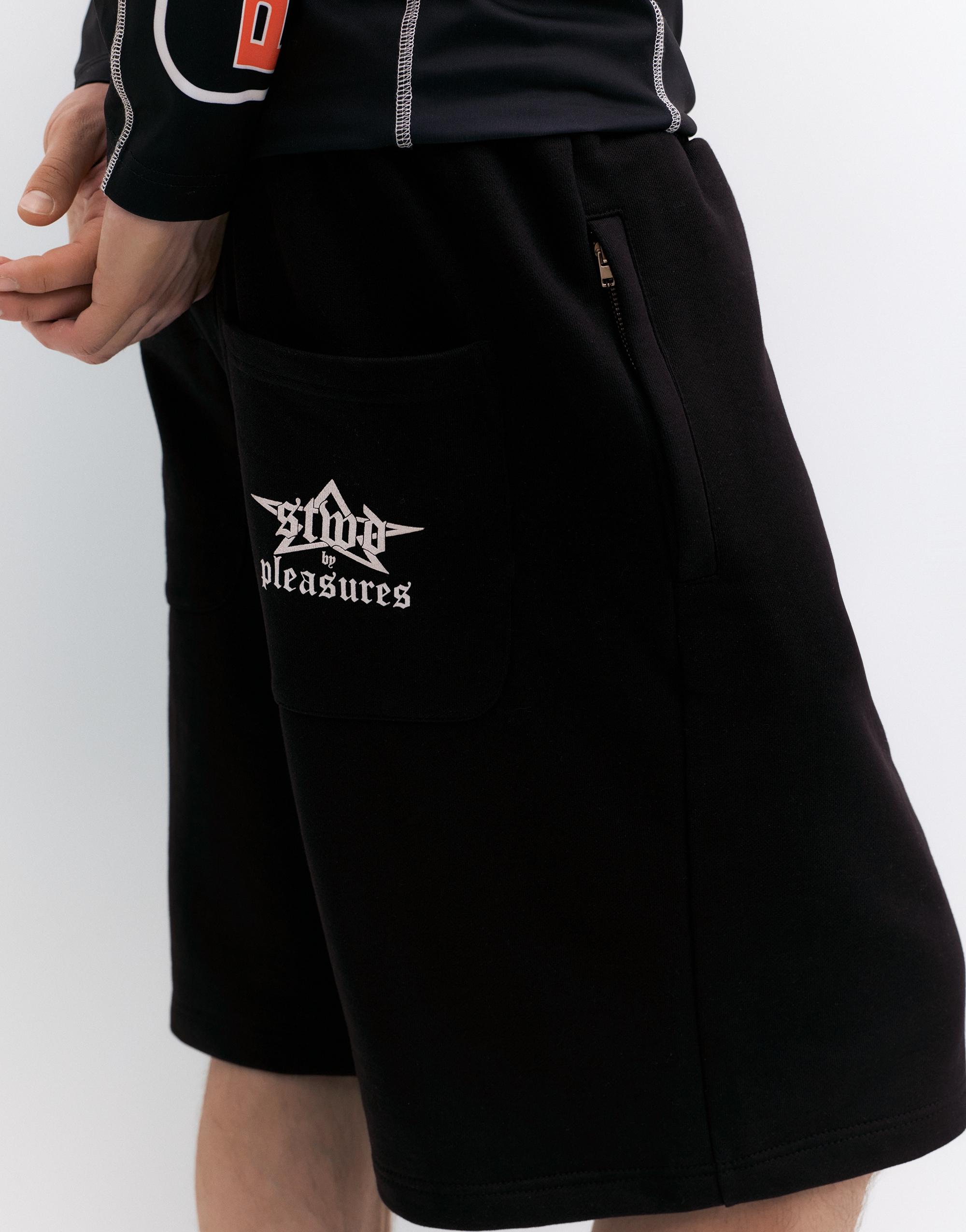 Pleasures x STWD Bermuda jogger shorts — Black