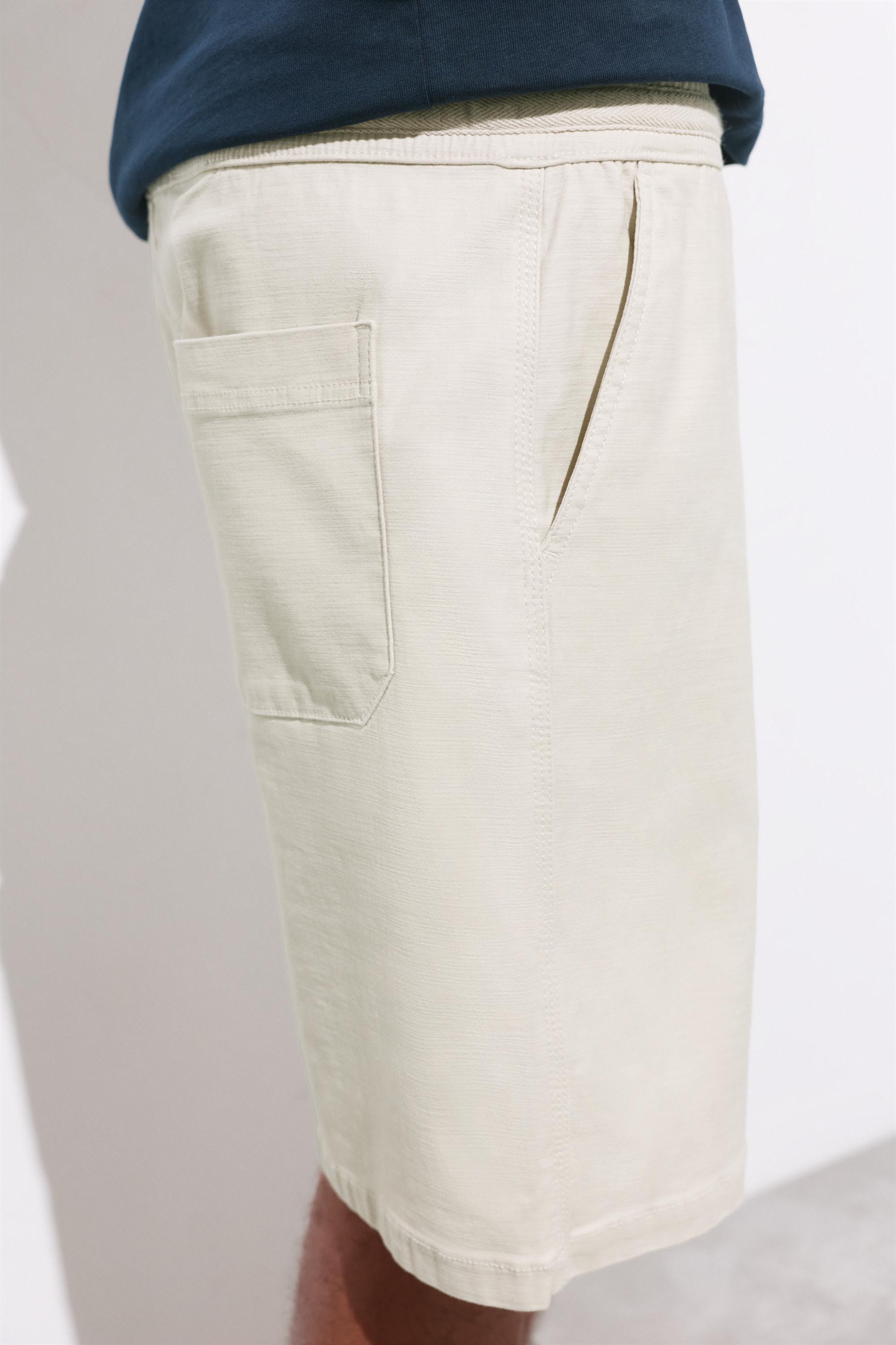 Bermuda sweat shorts — Sand