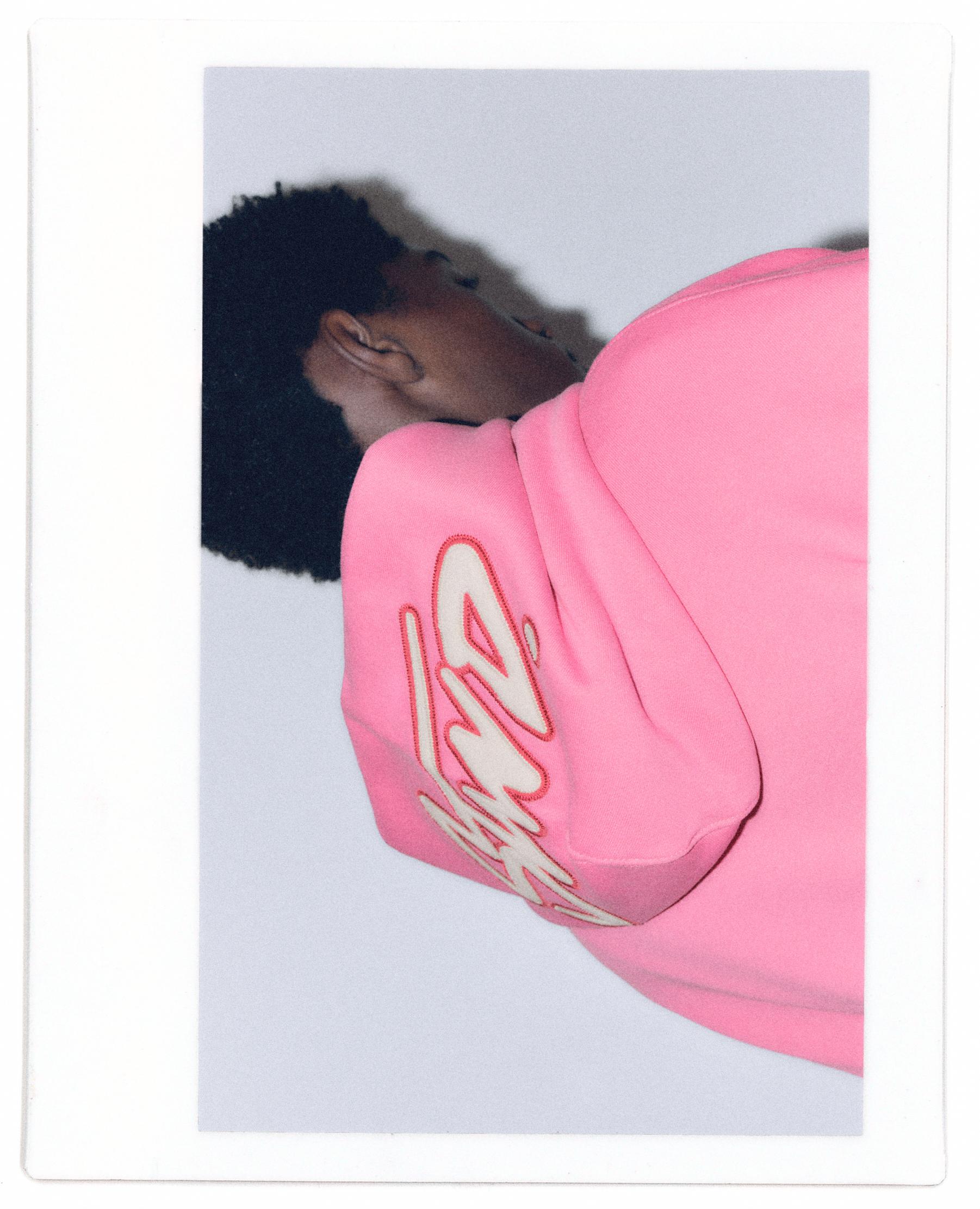 STWD boxy-fit logo hoodie — Pink