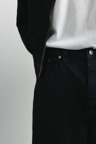 Front seam barrel jeans — Navy 5