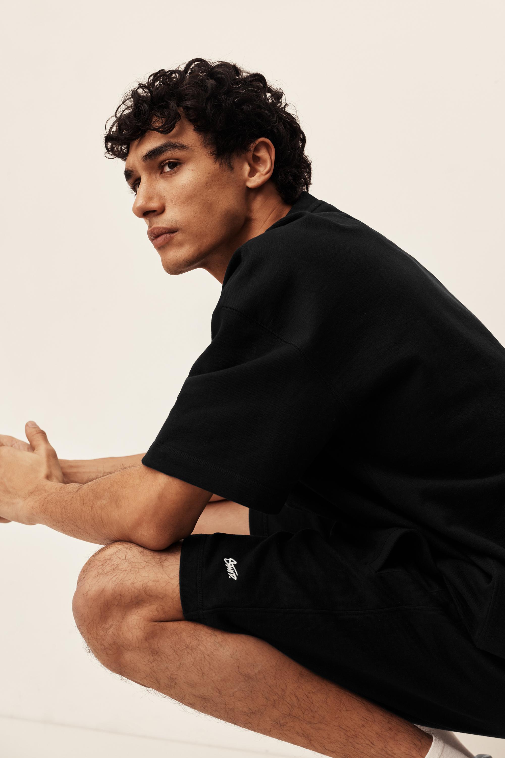 STWD jogger Bermuda shorts — Black