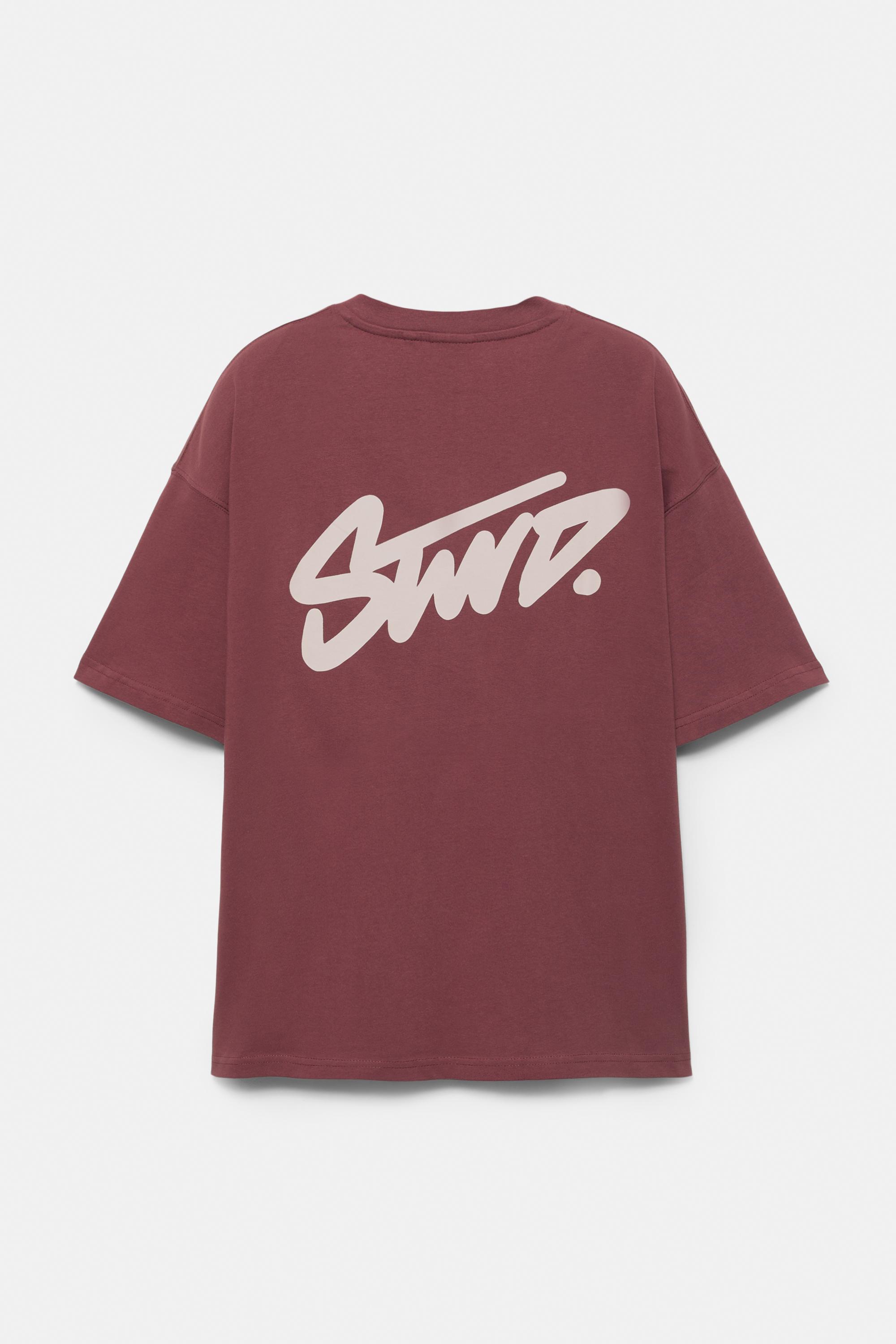 STWD logolu salaş t-shirt - Görsel 7