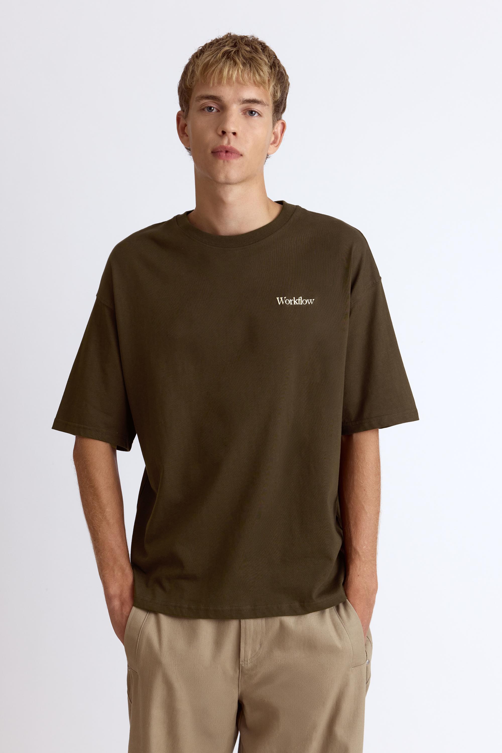 Relaxed fit graphic slogan T-shirt | Pull&Bear Iraq