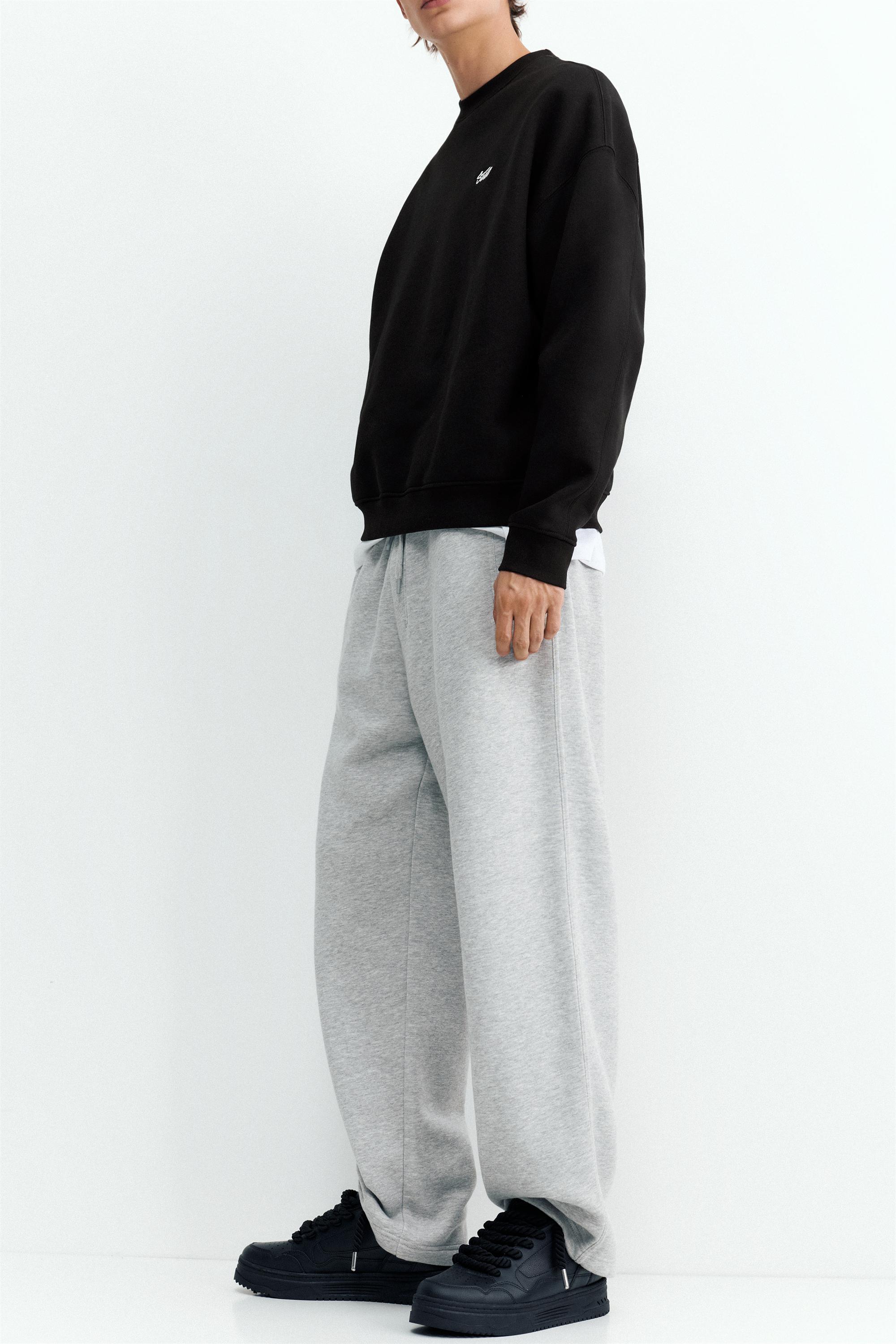 STWD boxy sweatshirt — Black