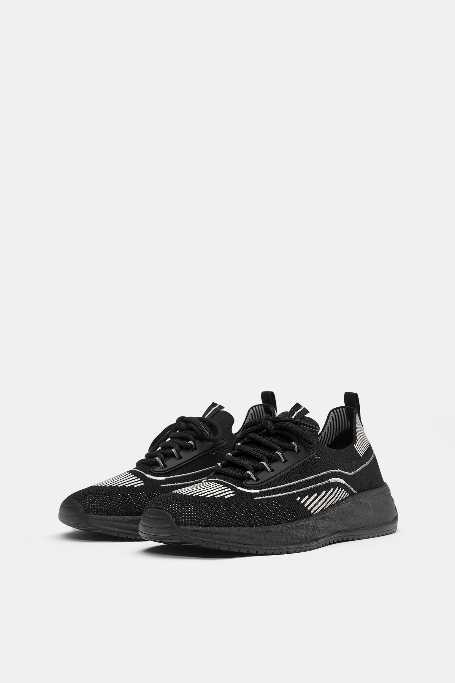 Fabric trainers — Black