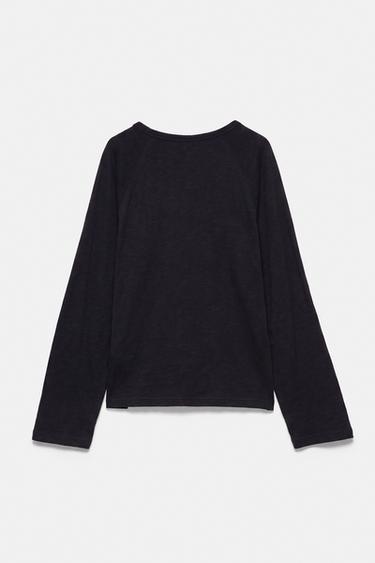 Long sleeve raglan T-shirt — Black 6