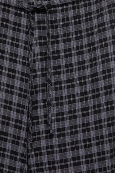 Check sarouel trousers — Anthracite grey 8
