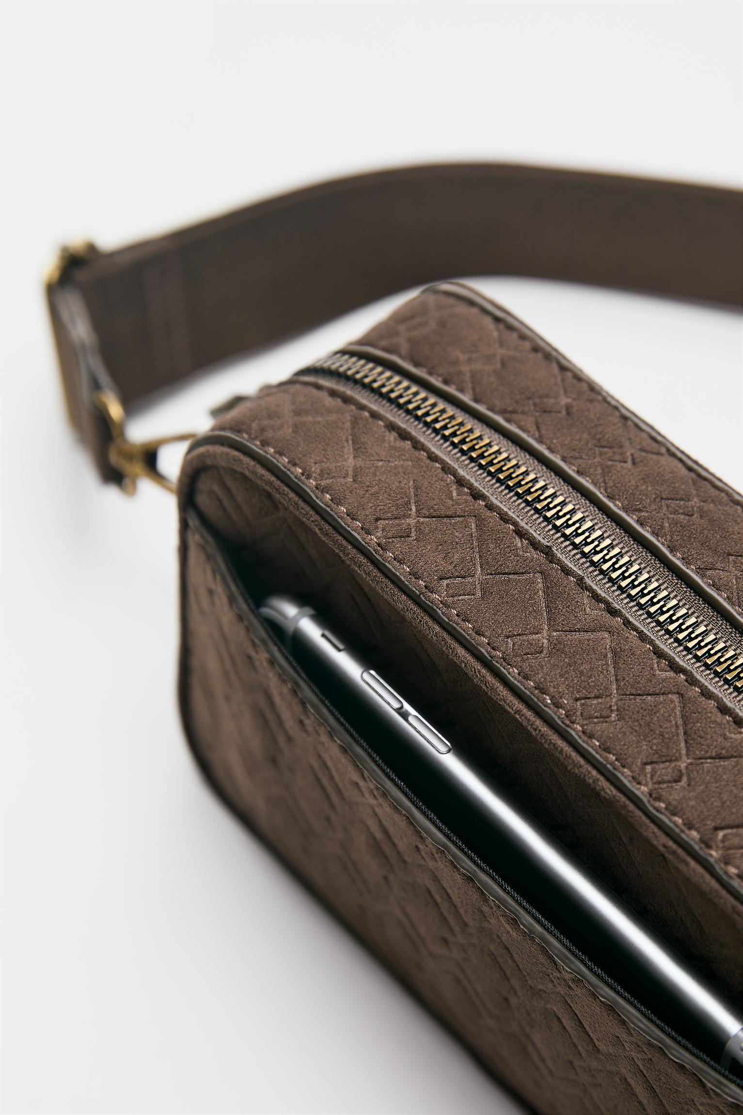 STWD kabartmalı çapraz askılı çanta - Görsel 23