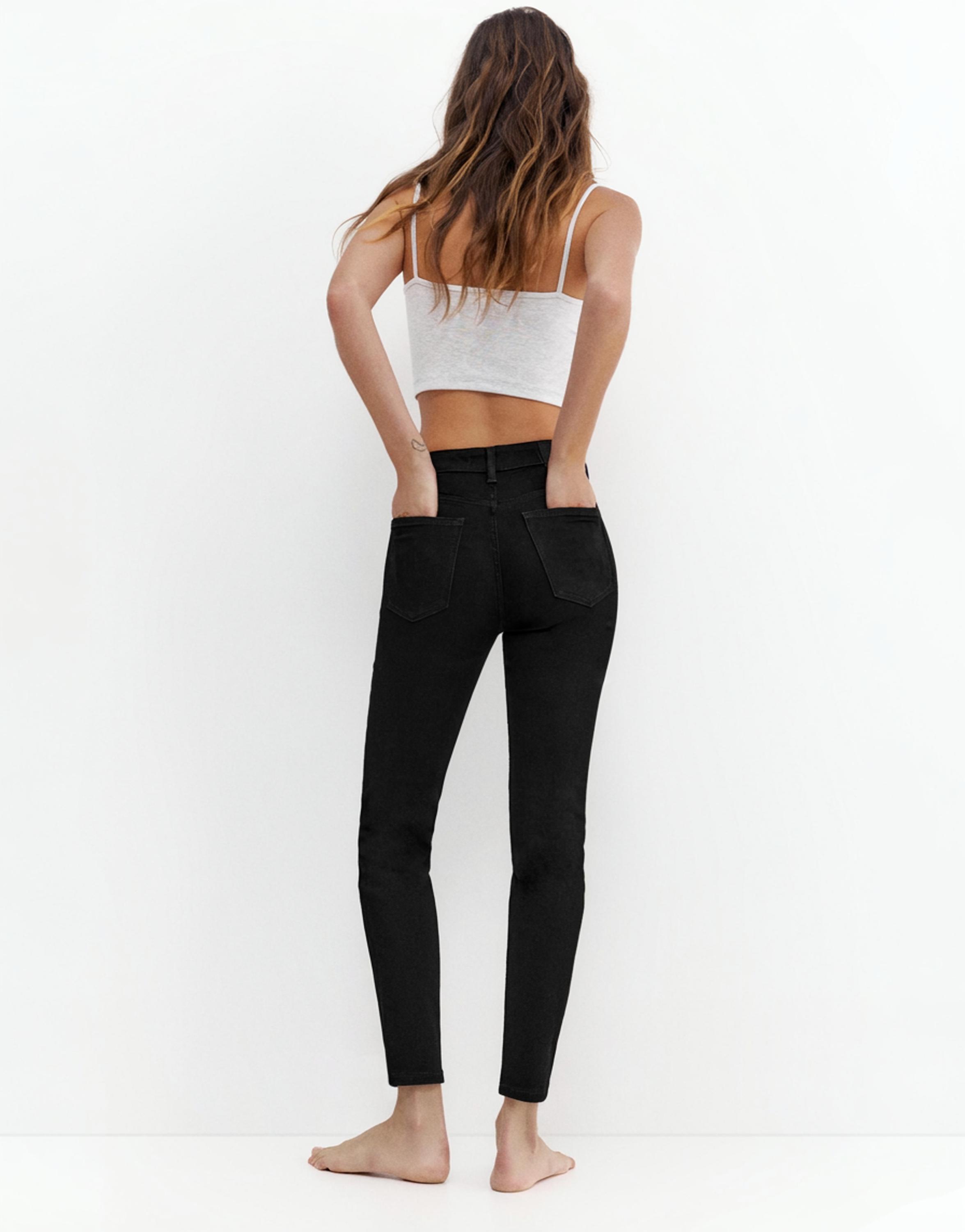 Skinny yüksek bel jean - Görsel 12