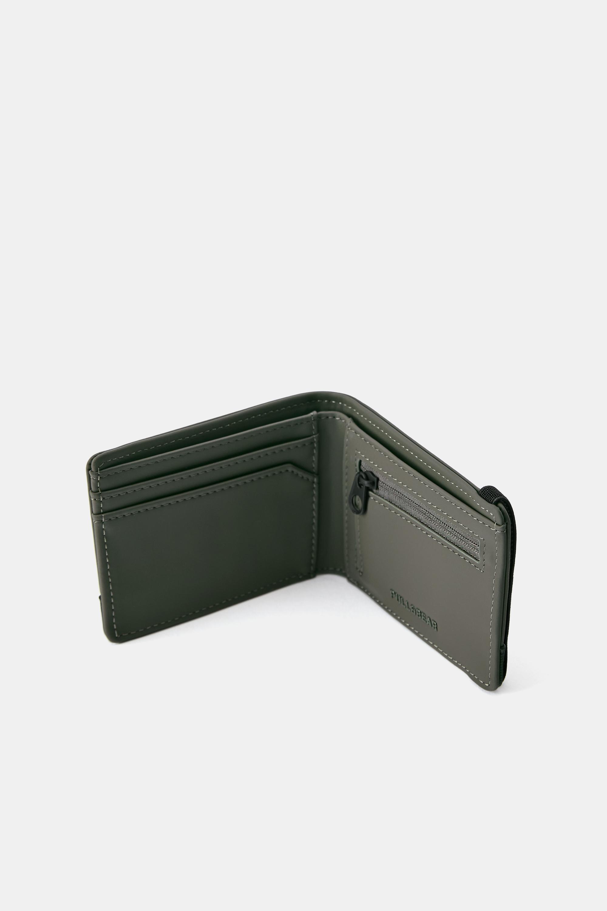 Rubberised purse — Khaki