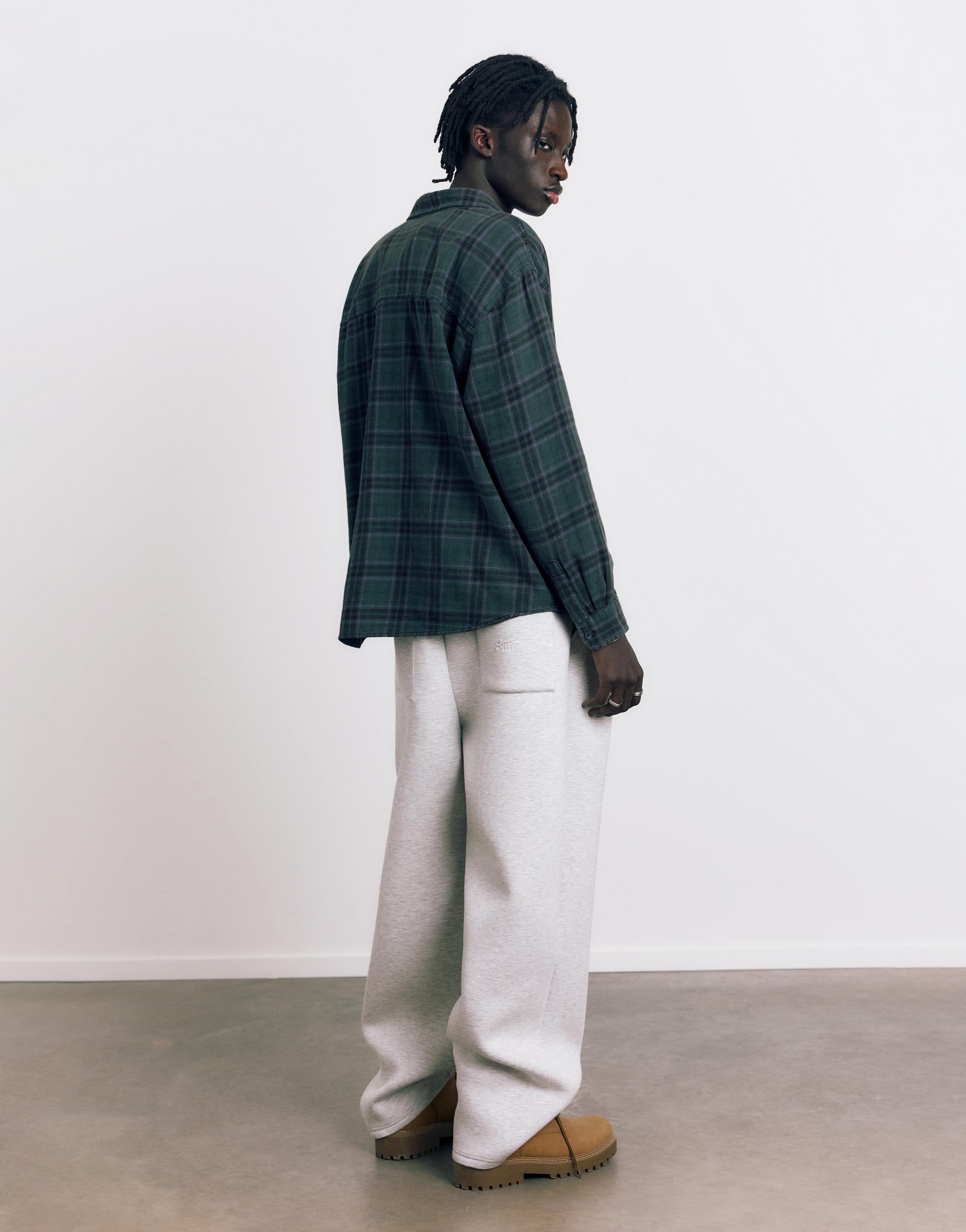 Uzun kollu kareli gömlek - Görsel 32