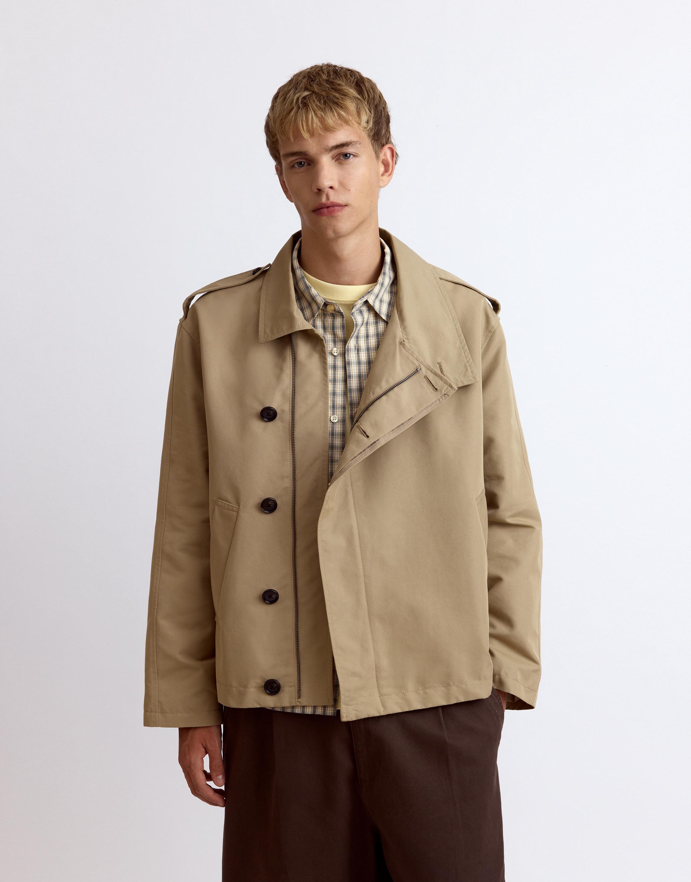 Pull&Bear Kısa trençkot görsel 6