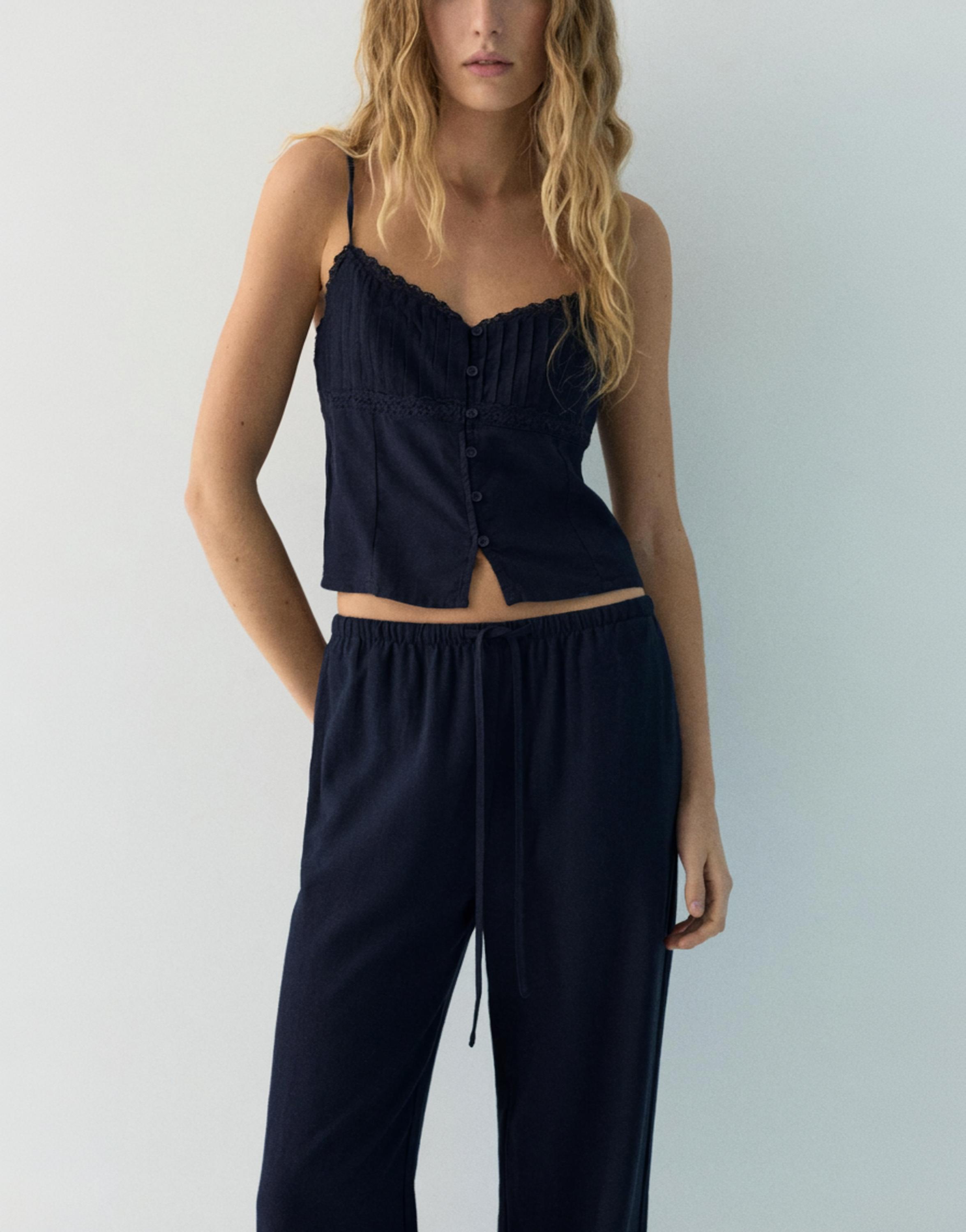 Keten jogger pantolon - Görsel 27