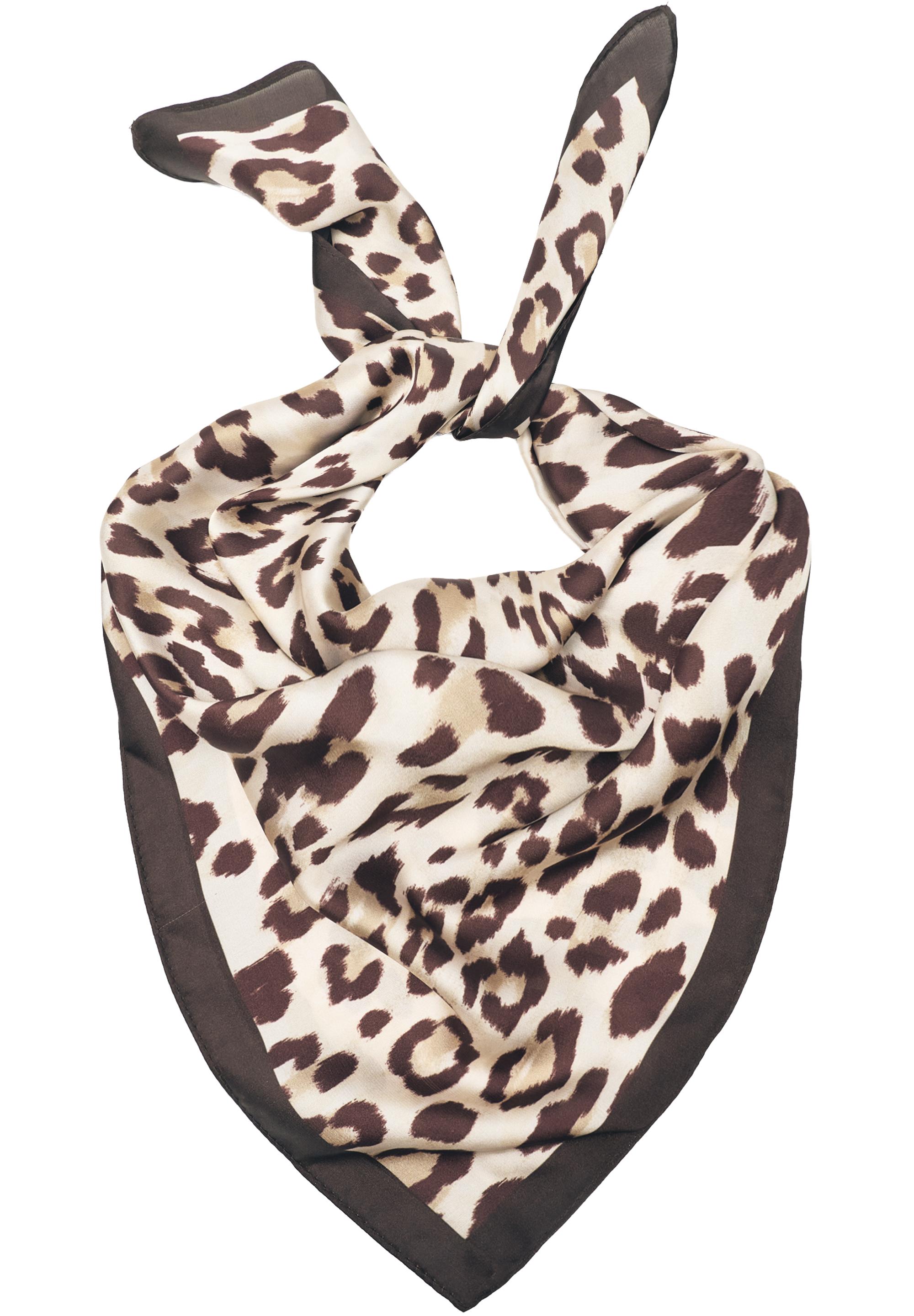 Leopard print bandana — Brown