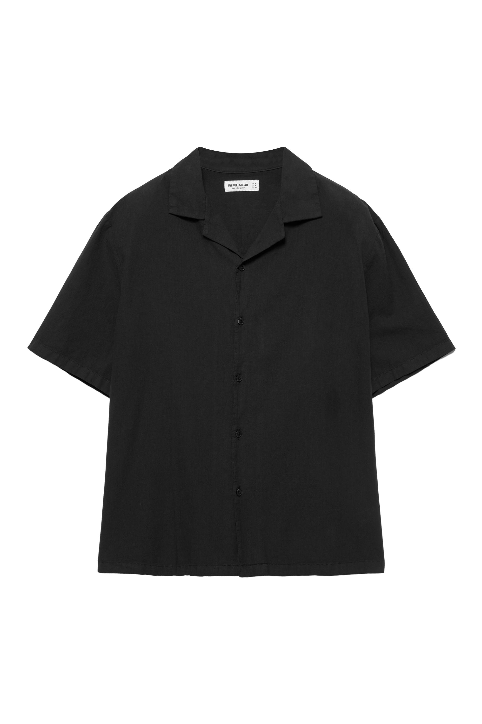 Keten kısa kollu gömlek - Görsel 17