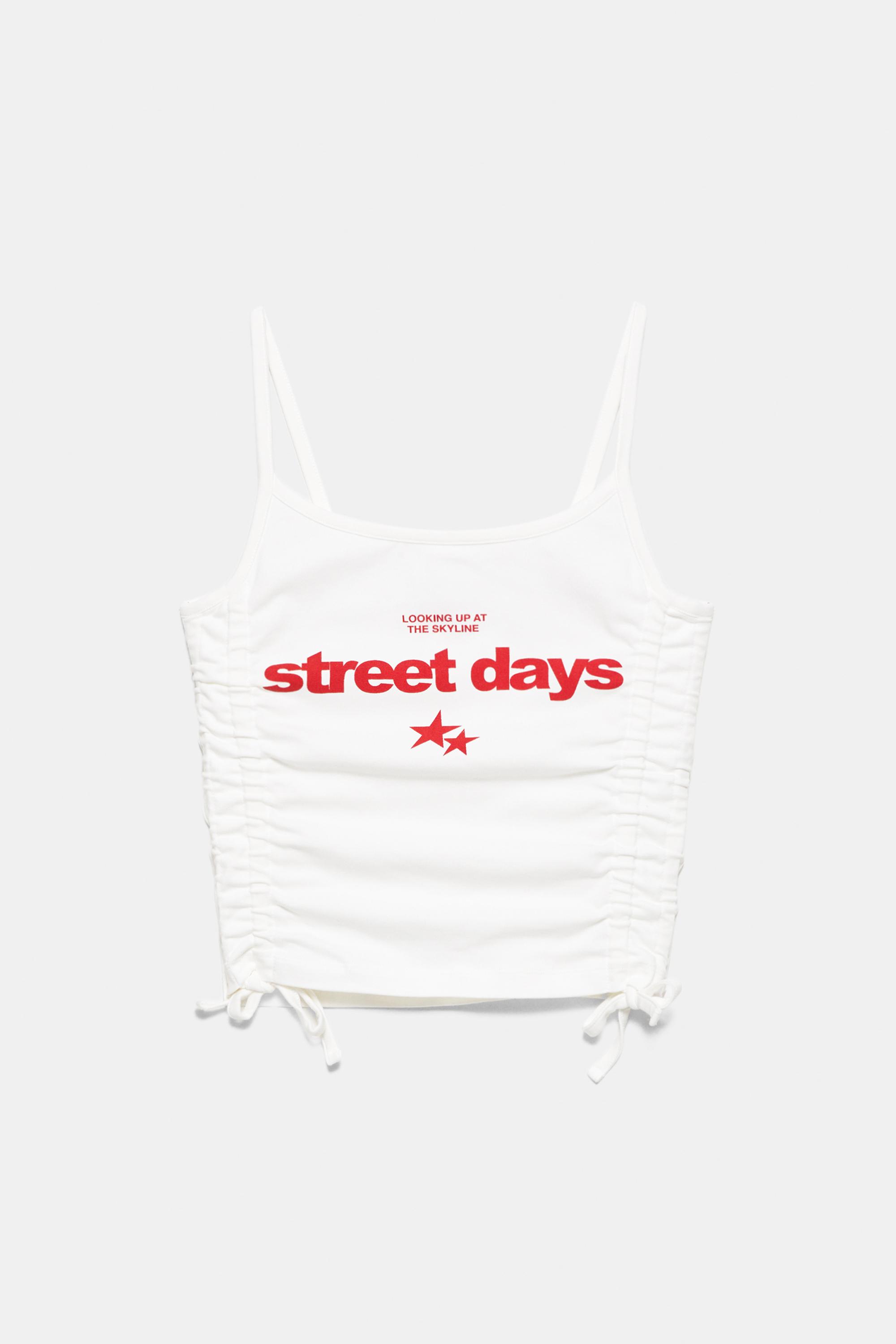 Yanları büzgülü askılı top