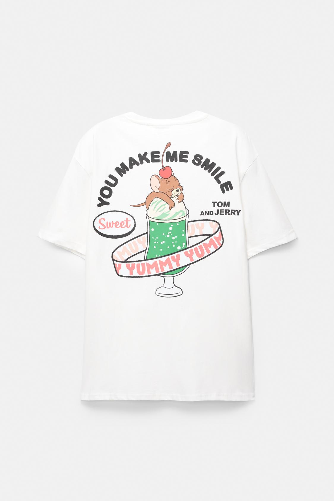 Camiseta Sudadera Tom Y Jerry Pull And Bear Long Sleeve T Shirt