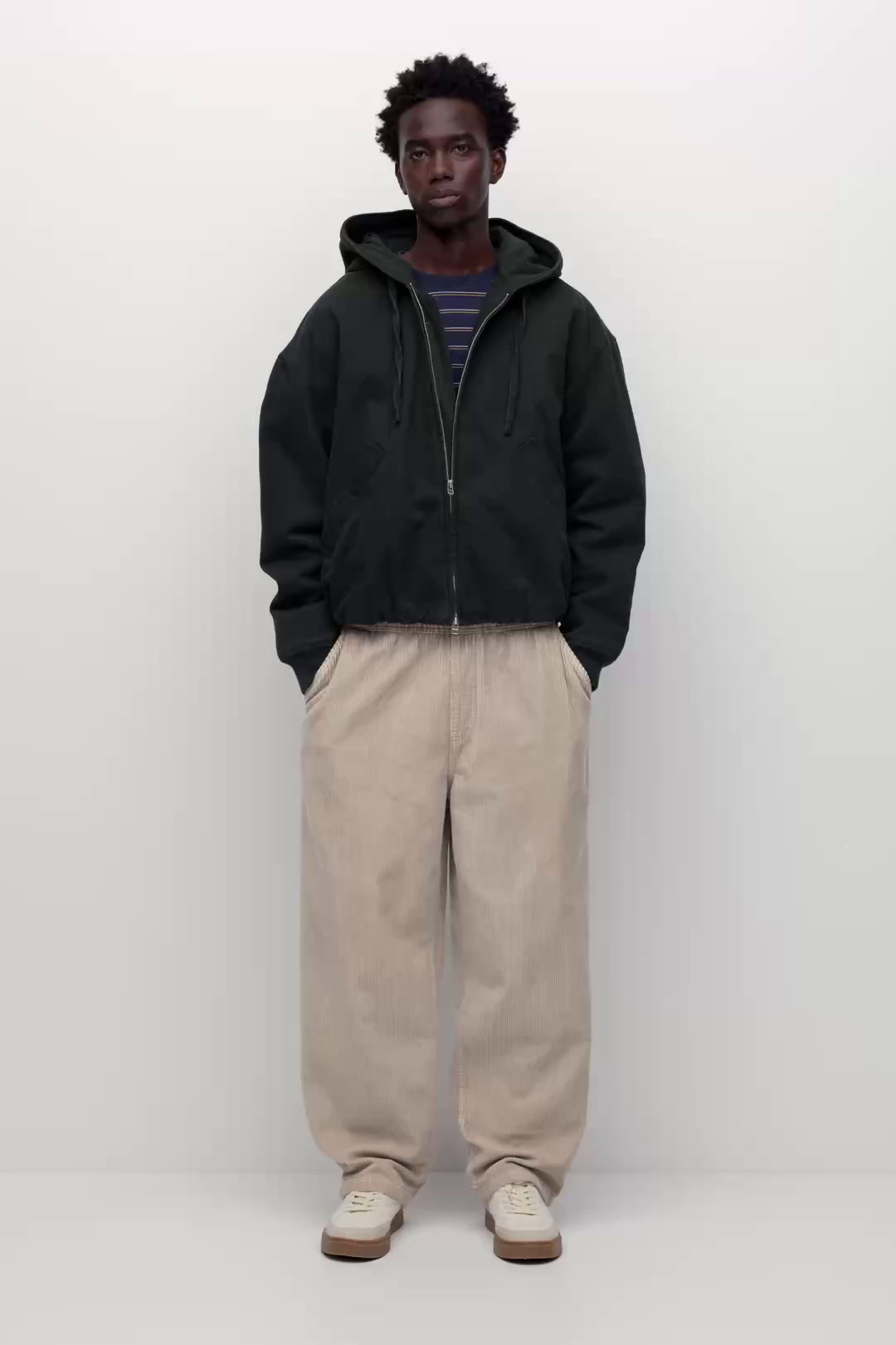 Kordonlu baggy kadife jogger pantolon | Pull&Bear Turkey / Türkiye