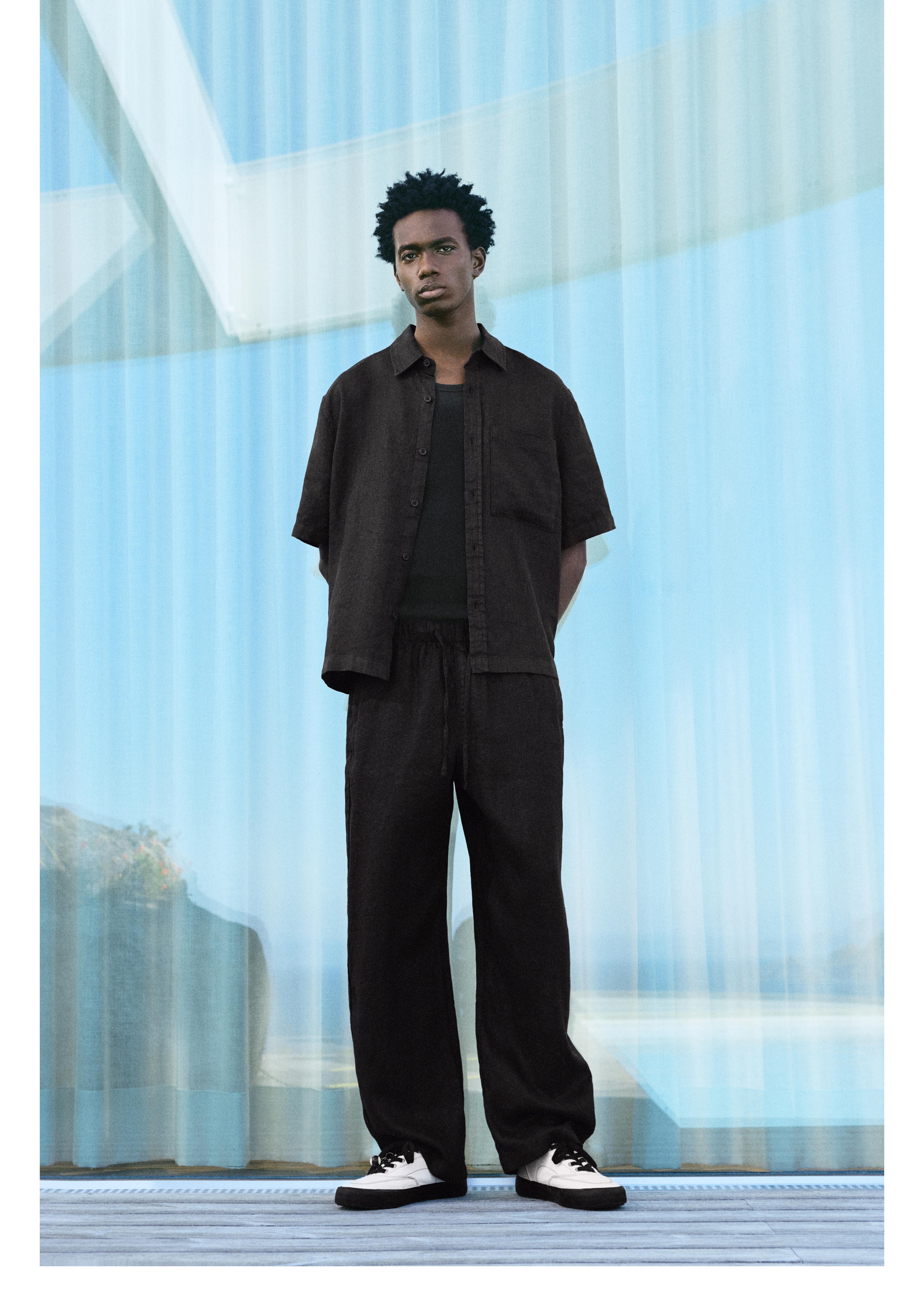 Ketenli jogger pantolon - Görsel 56