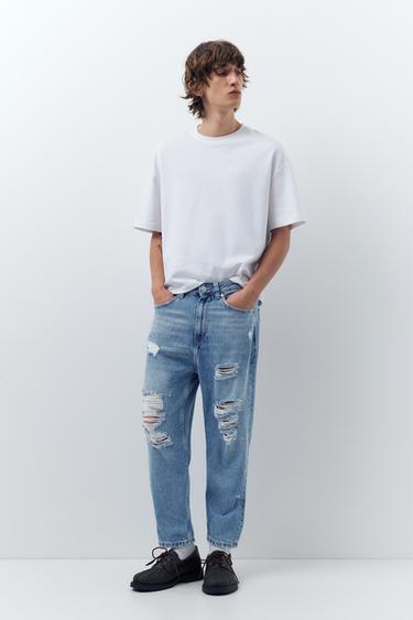 Relaxed fit ripped jeans — Pale indigo 1