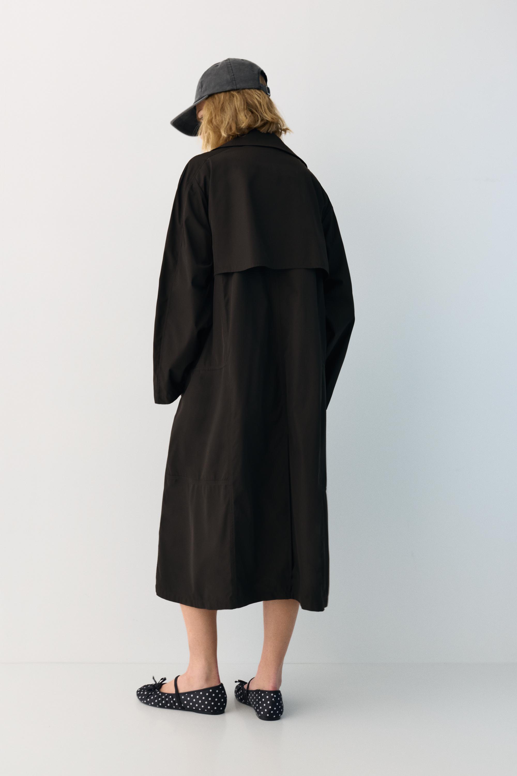 Oversize hafif trençkot - Görsel 9