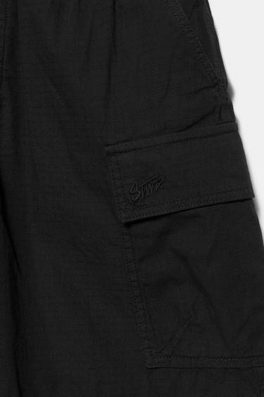 Ripstop cargo Bermuda shorts — Black 9