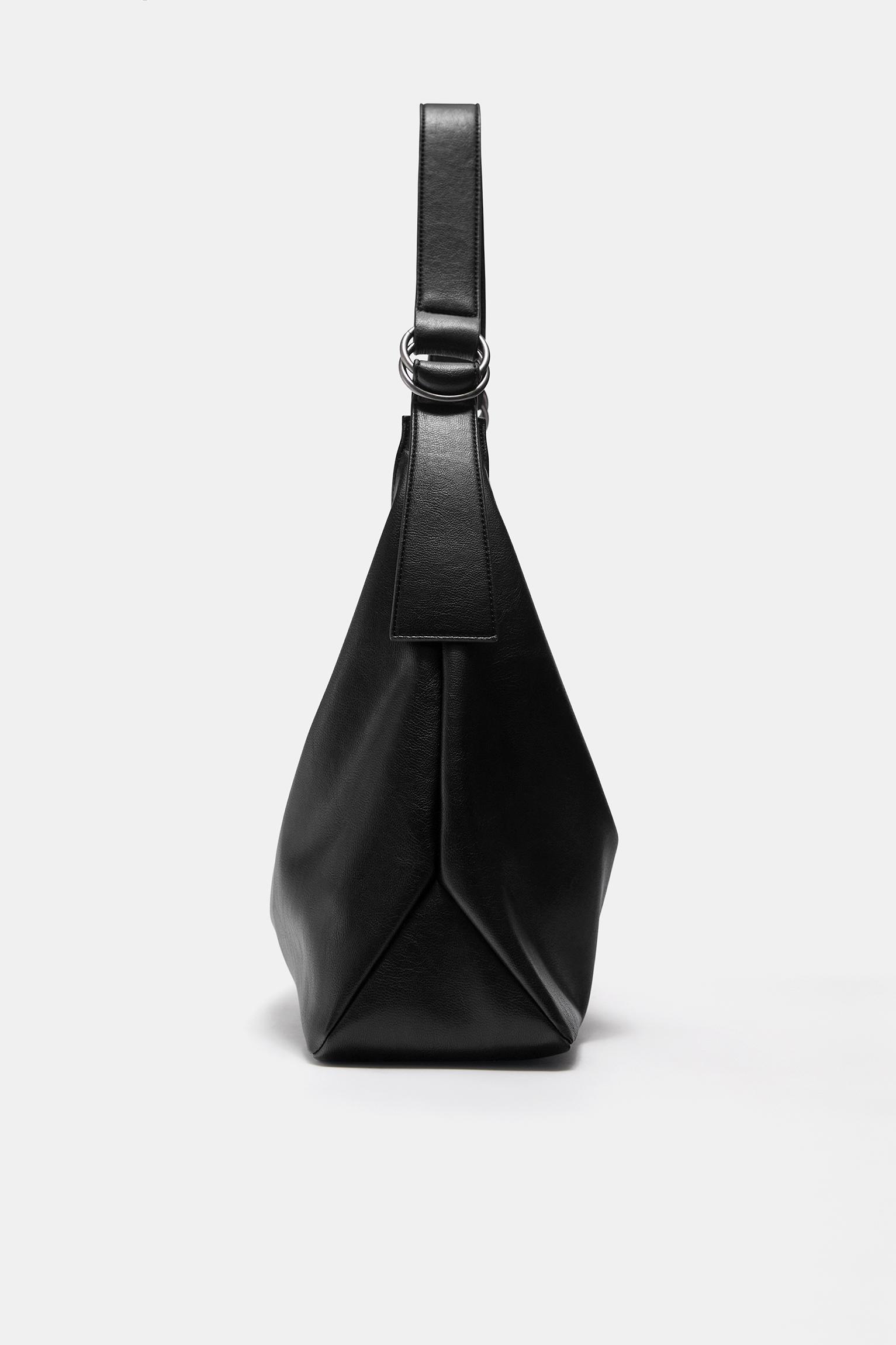 Halkalı shopper çanta - Görsel 2
