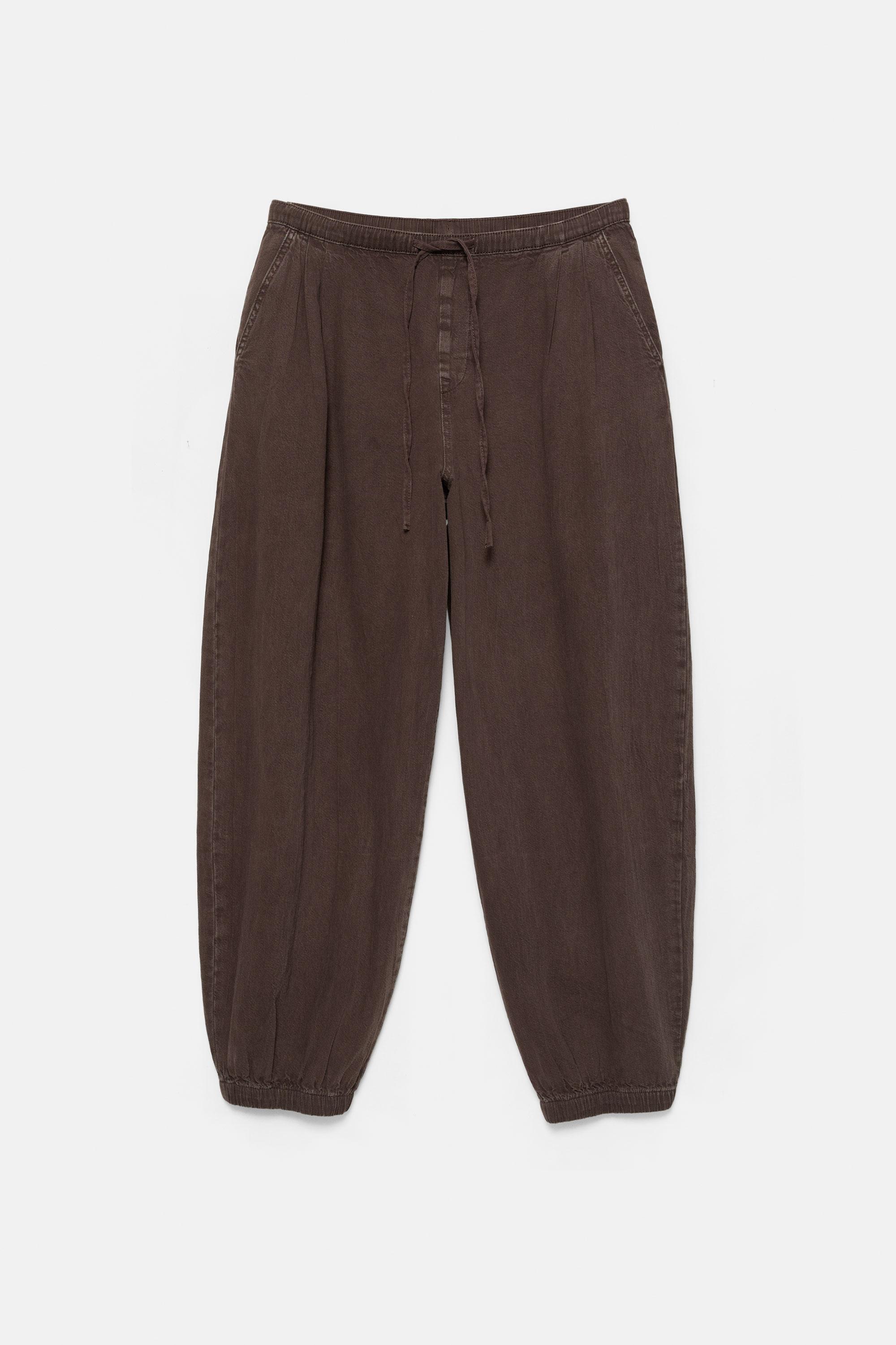 Beli lastikli şalvar pantolon - Görsel 3