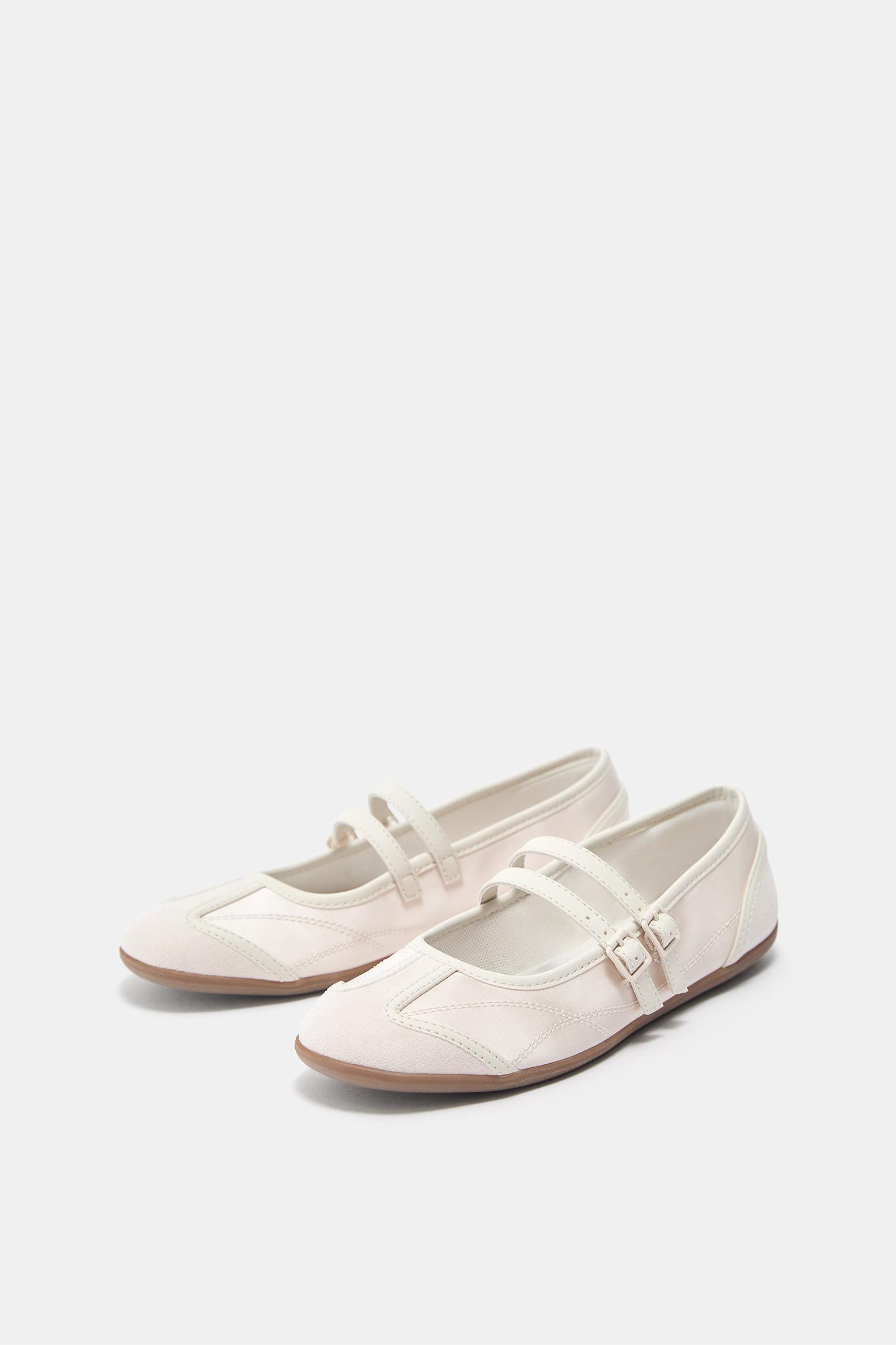 Sports ballet flats — Ecru