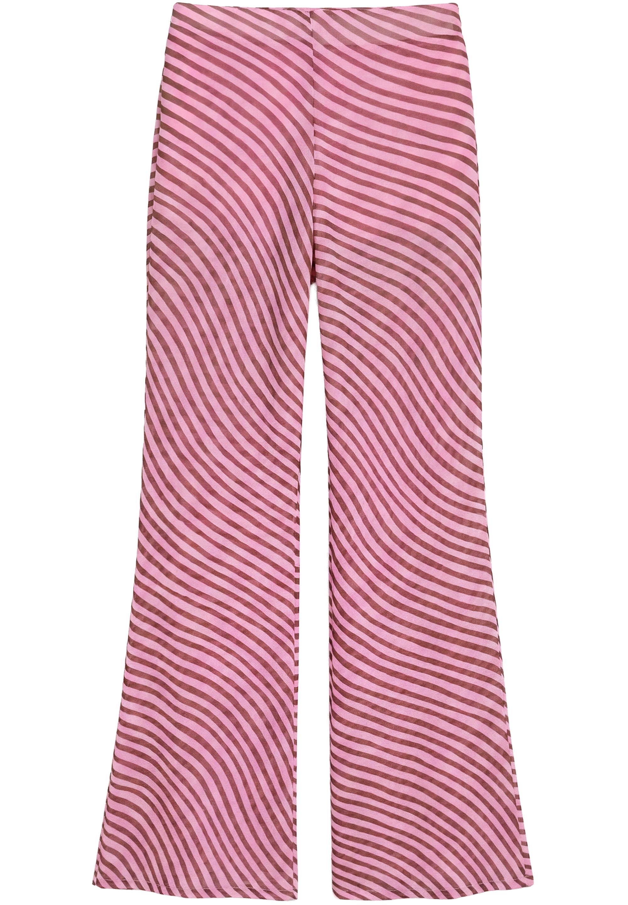 Wavy flowing trousers — Pink