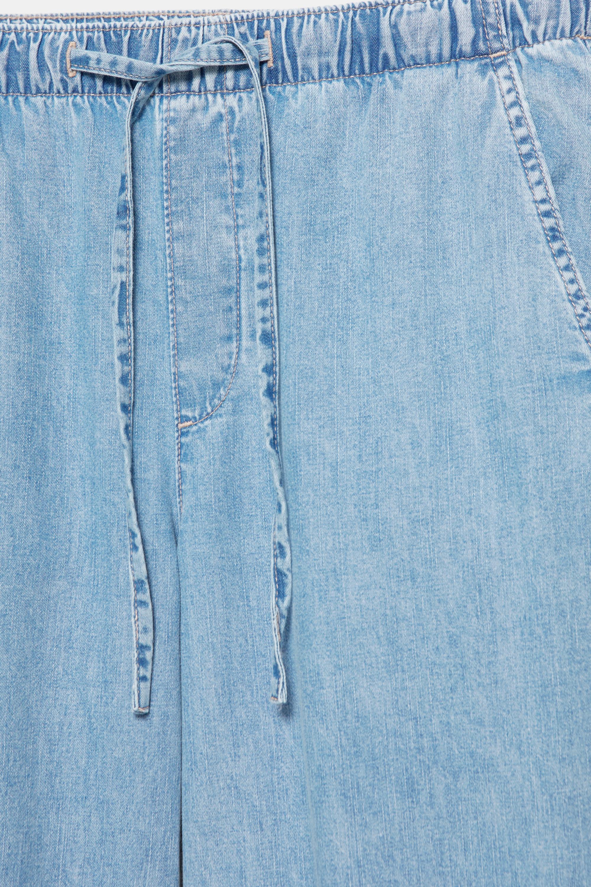 Low-rise jogger jeans — Pale blue