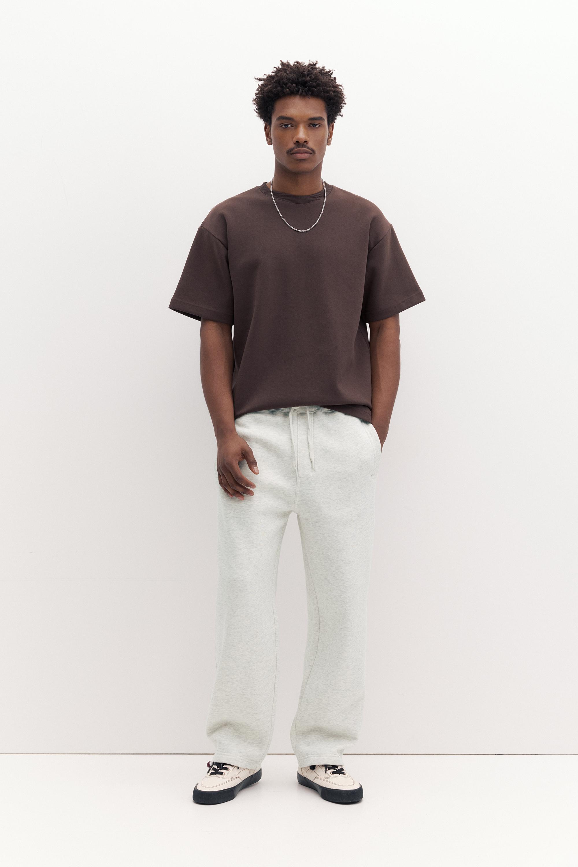 Basic baggy tracksuit bottoms — Ice