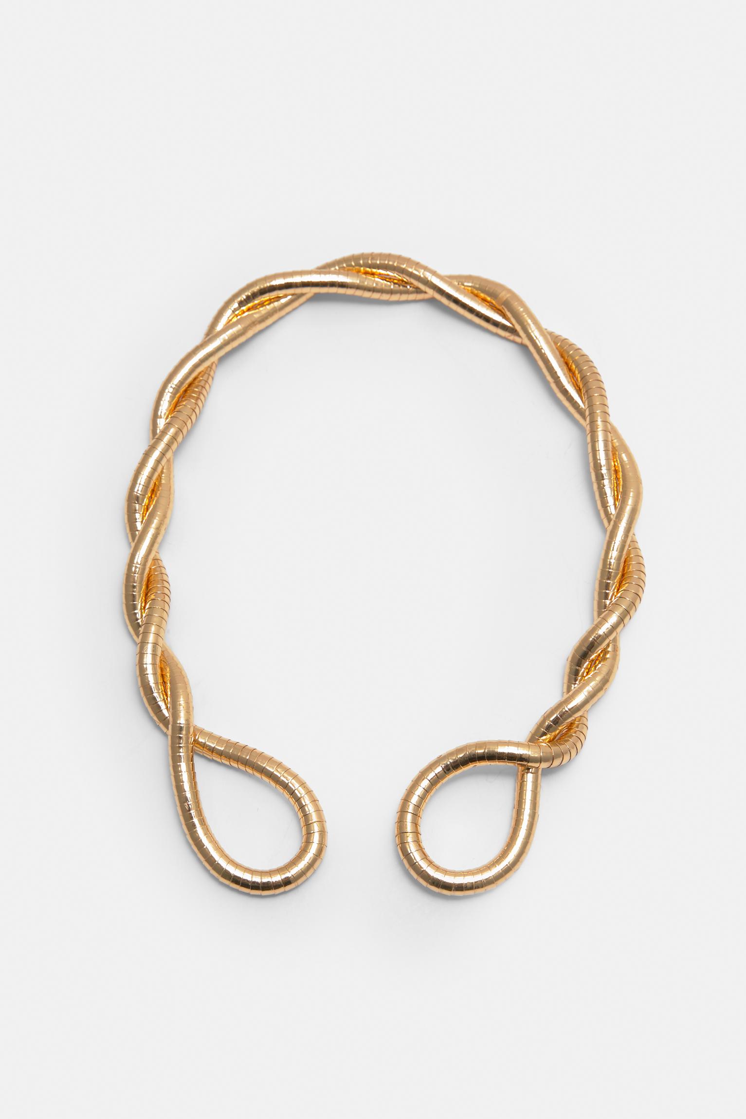 Metallic necklace — Gold