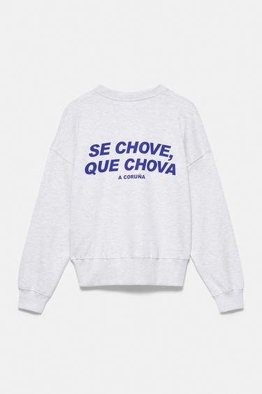 A Coruña graphic sweatshirt — Grey marl 4