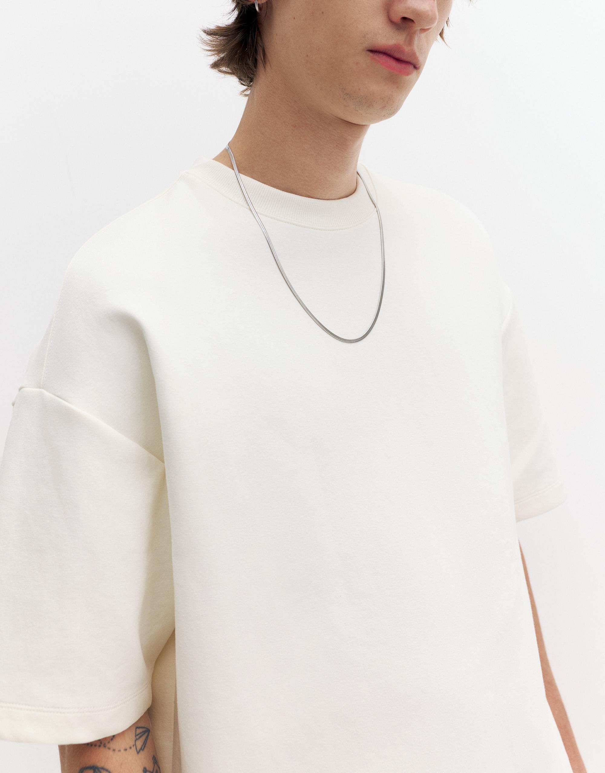 Interlock short sleeve sweatshirt — Off white