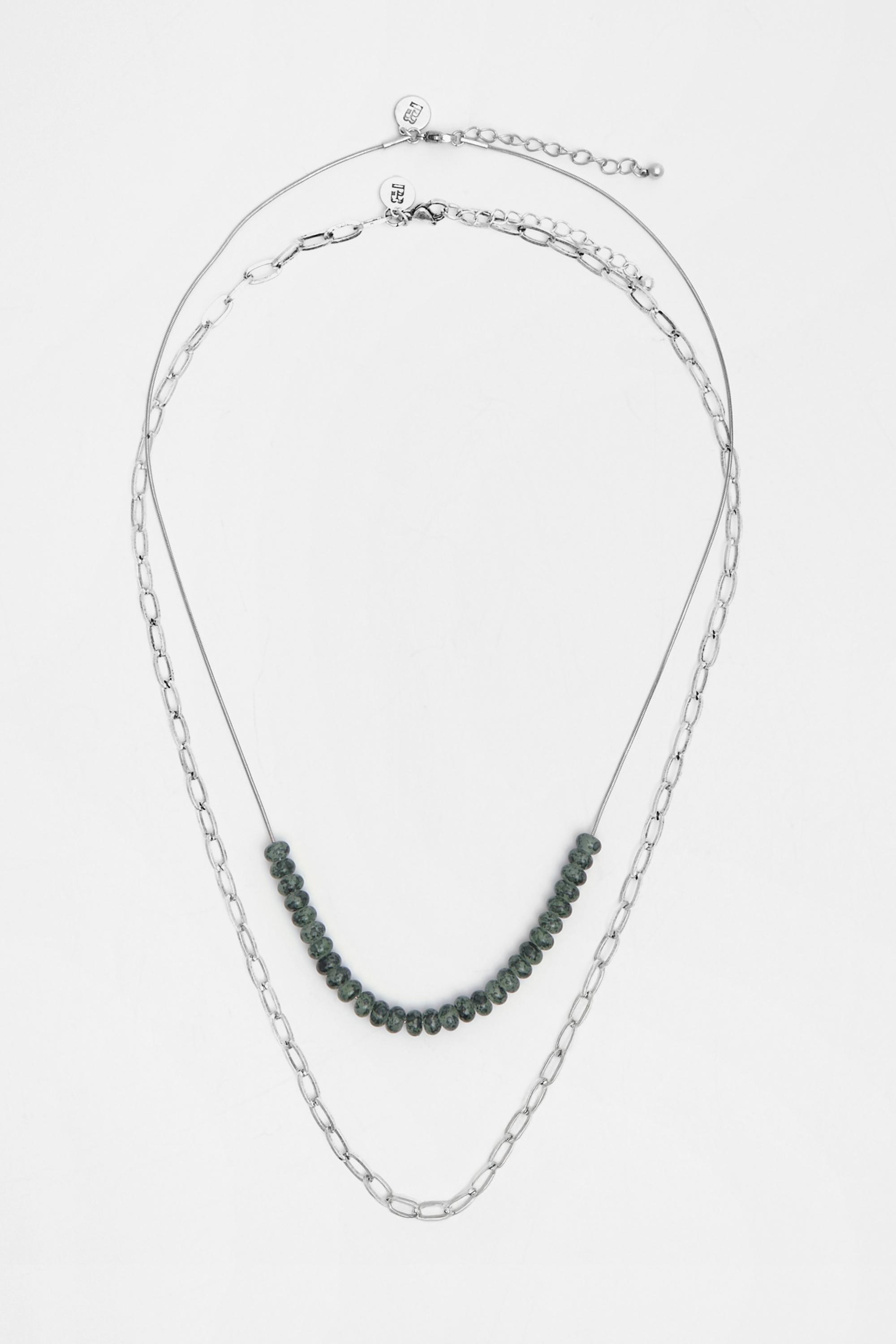 2er-Pack Schmuckperlen-Halsketten