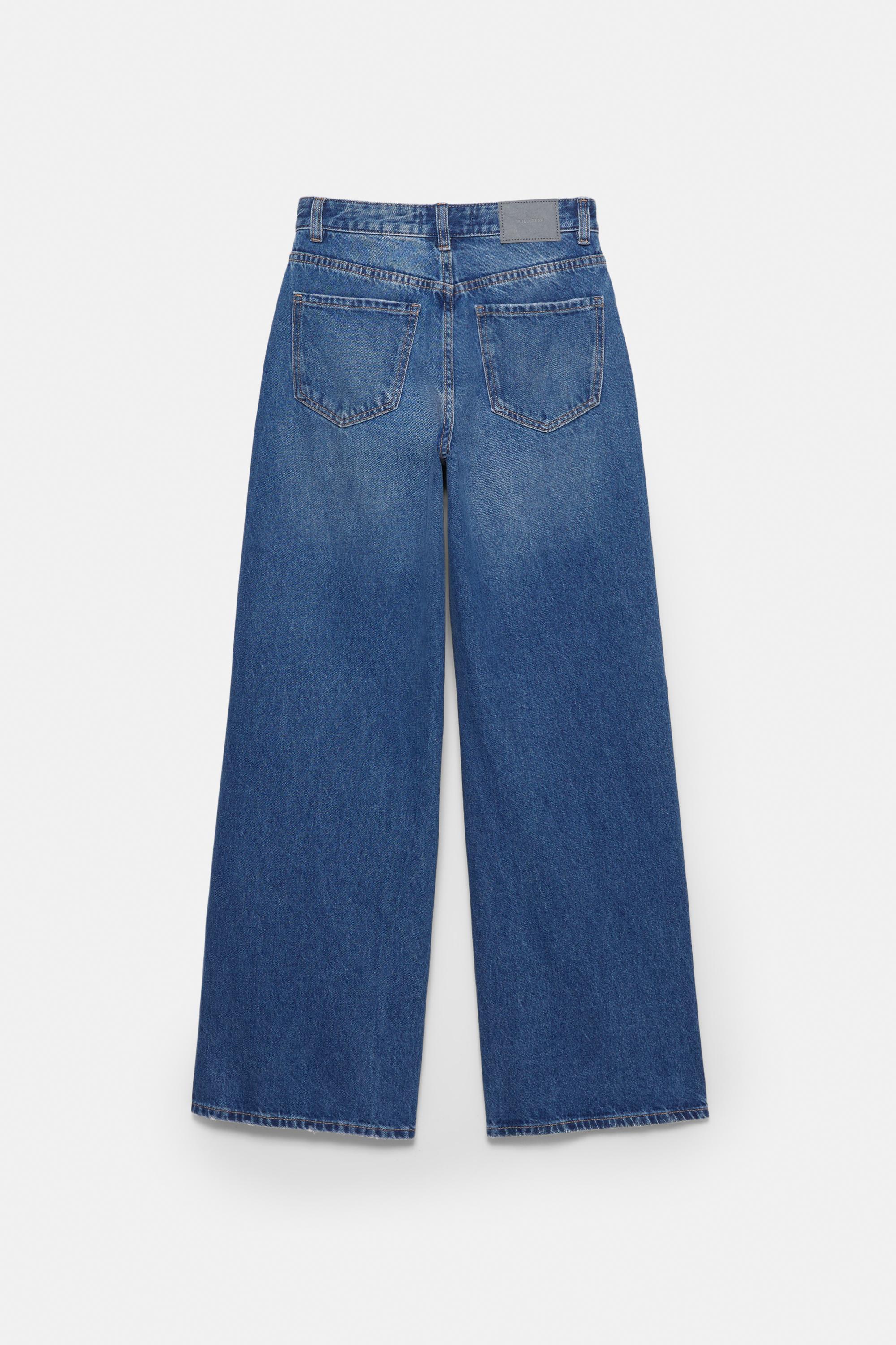 High-waist wide-leg jeans — Indigo