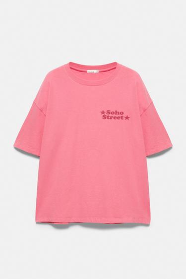 Oversize Soho Street graphic T-shirt — Pink 5