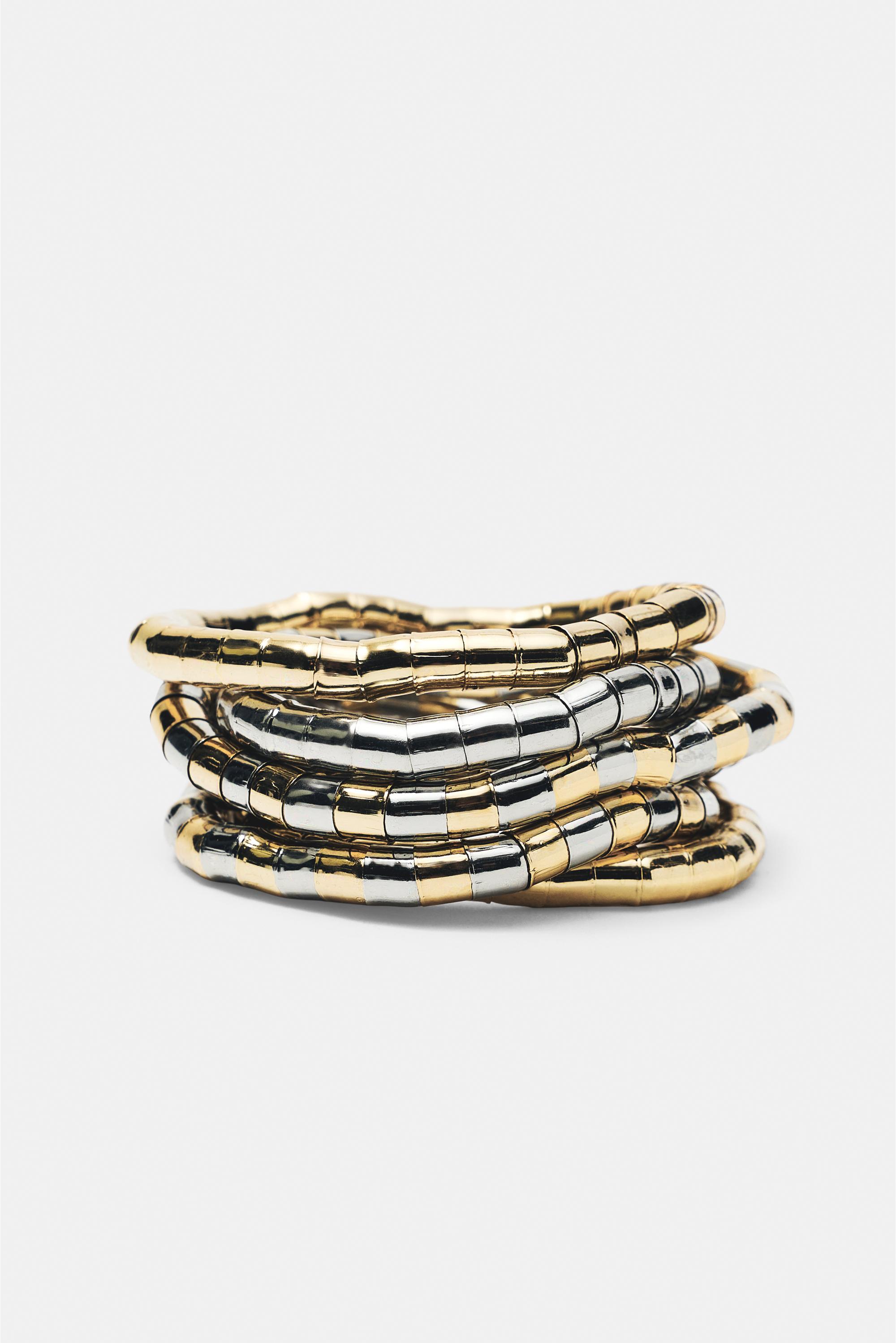 Set Bracciali Elastici Metallizzati