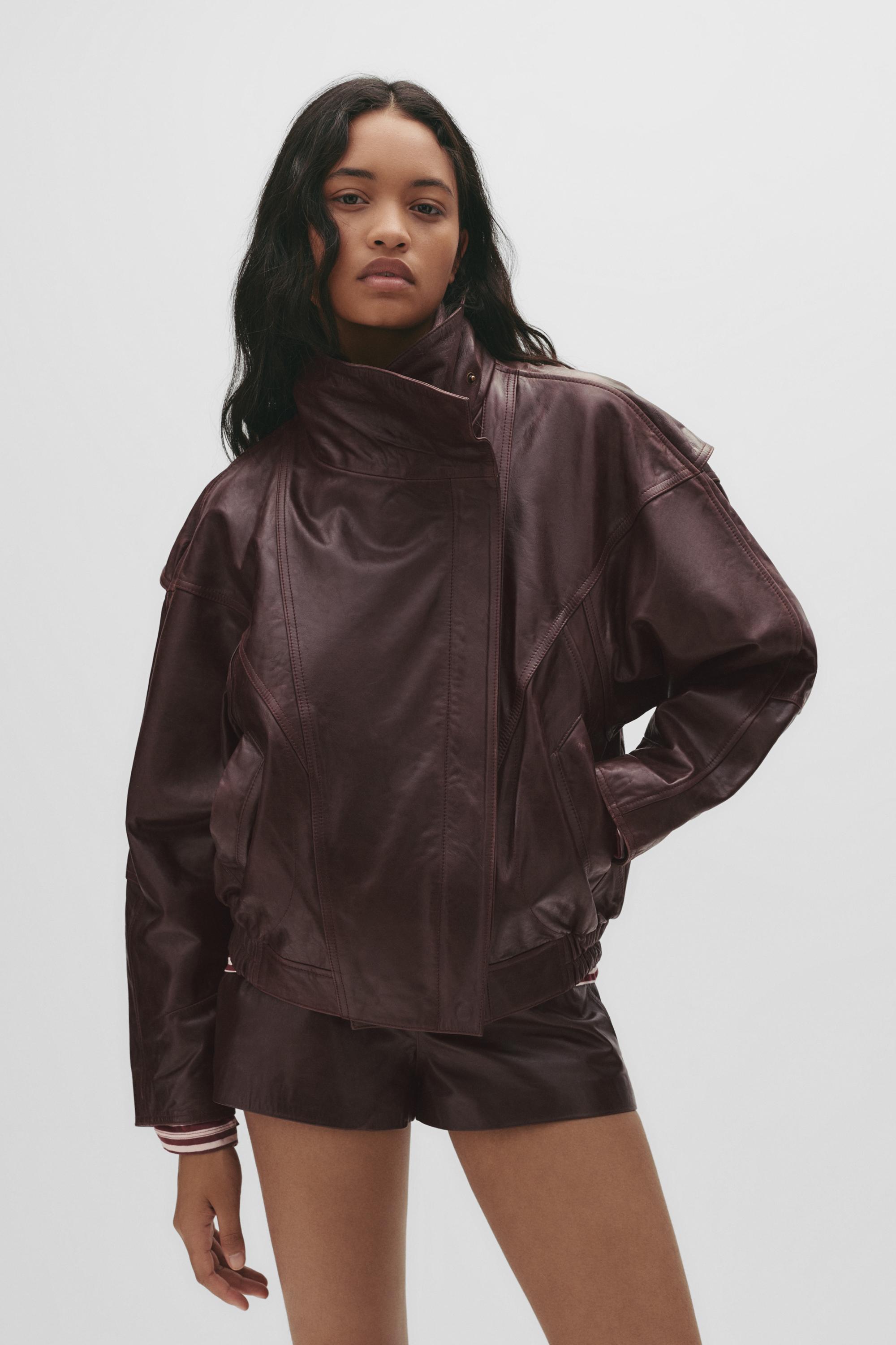 Bikerjacke Aus 100 % Leder