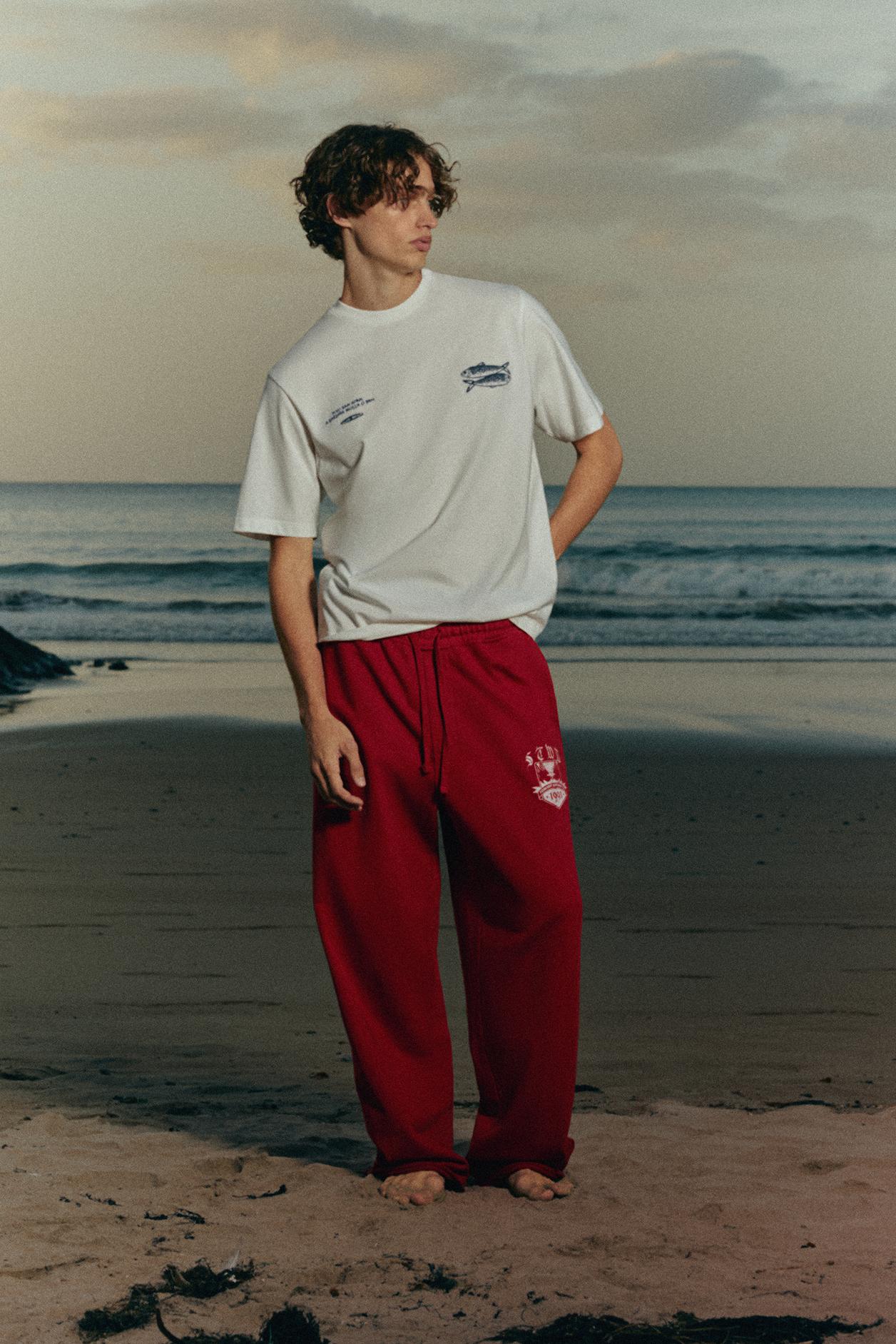 San Xoán sardine T-shirt — Off white