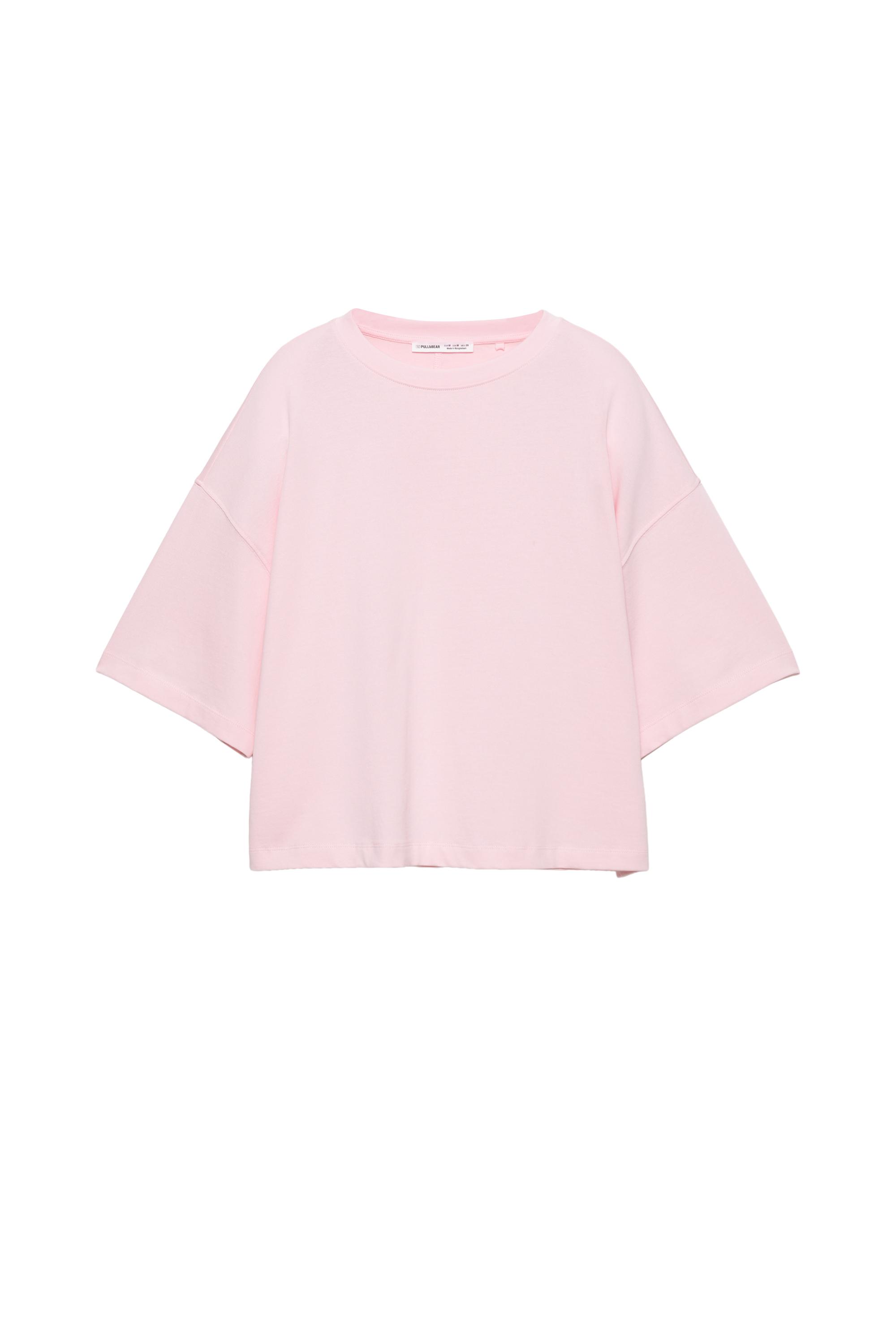 Kısa kollu kutu kesim t-shirt - Görsel 21