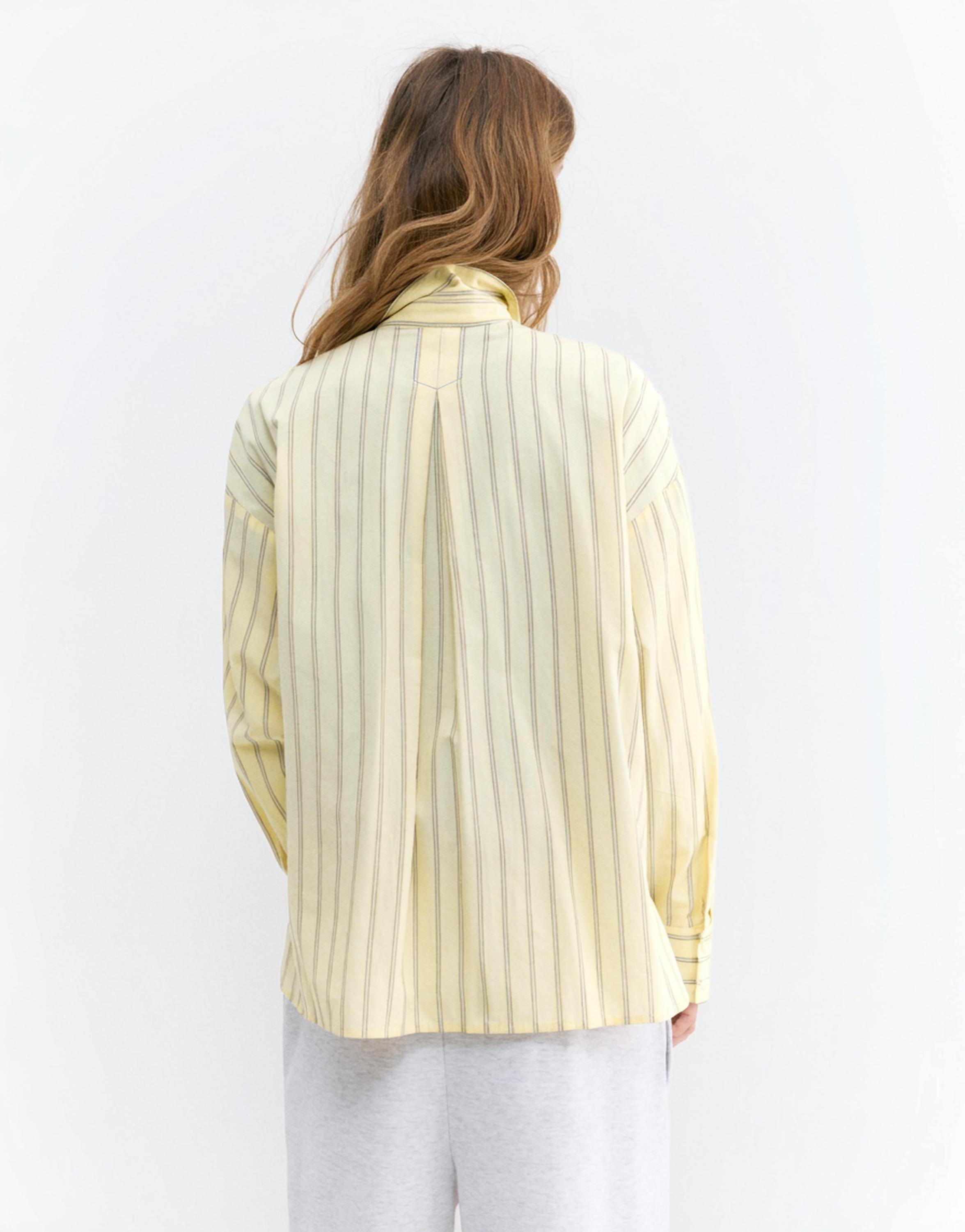 Sarı çizgili gömlek - Görsel 7
