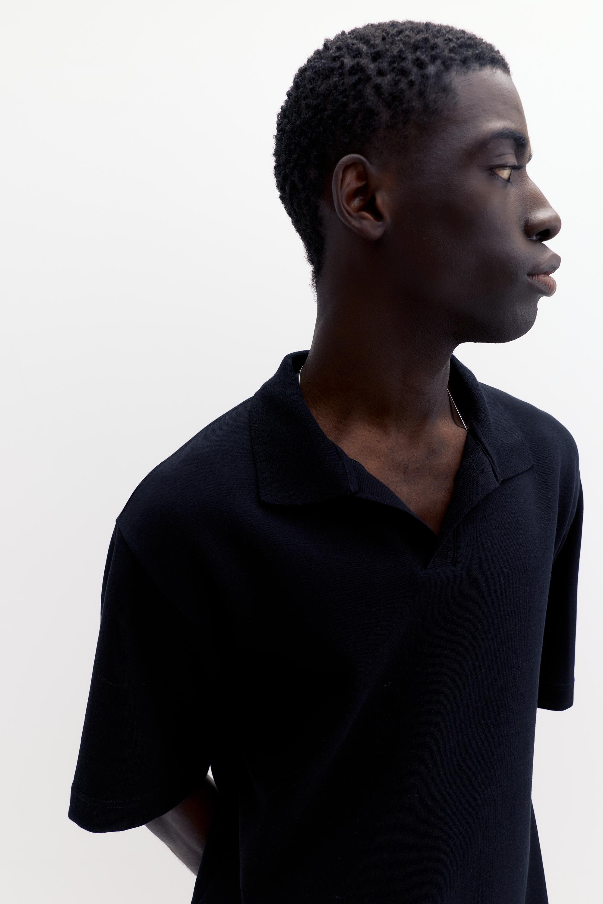 Kısa kollu interlok polo - Görsel 8