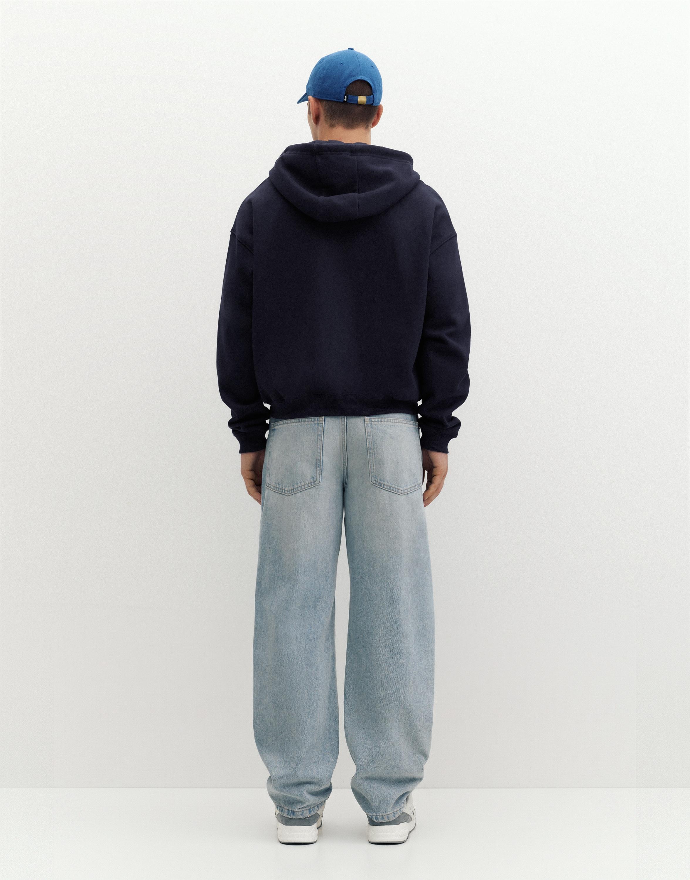 Zip-up hoodie — Navy