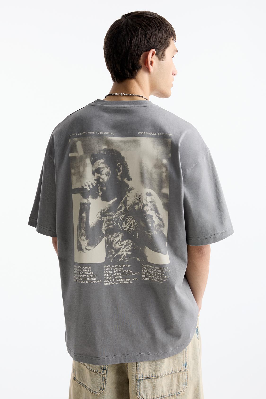 Short sleeve Post Malone T-shirt - PULL&BEAR 