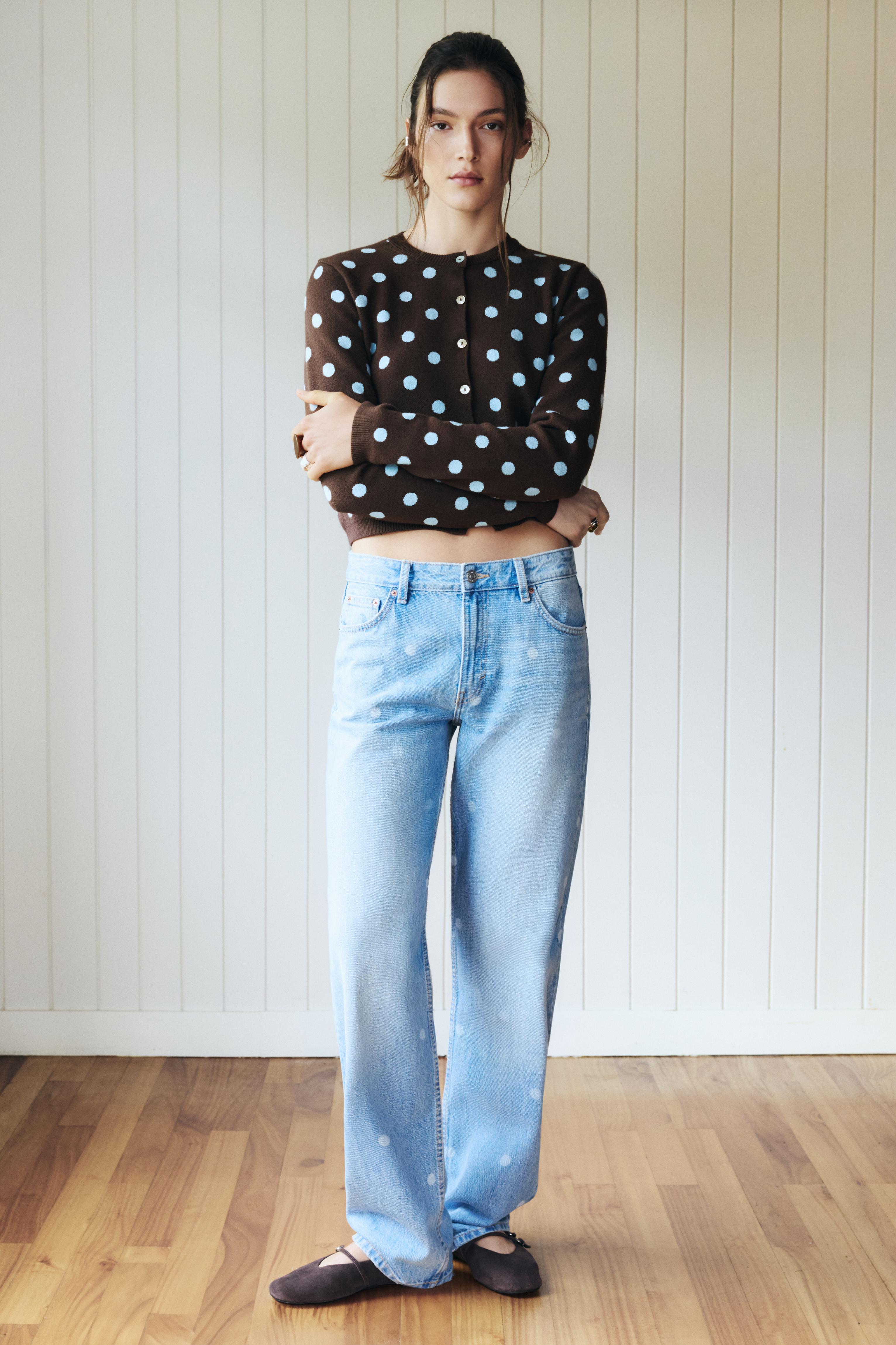 Puantiye desenli hırka - Görsel 16