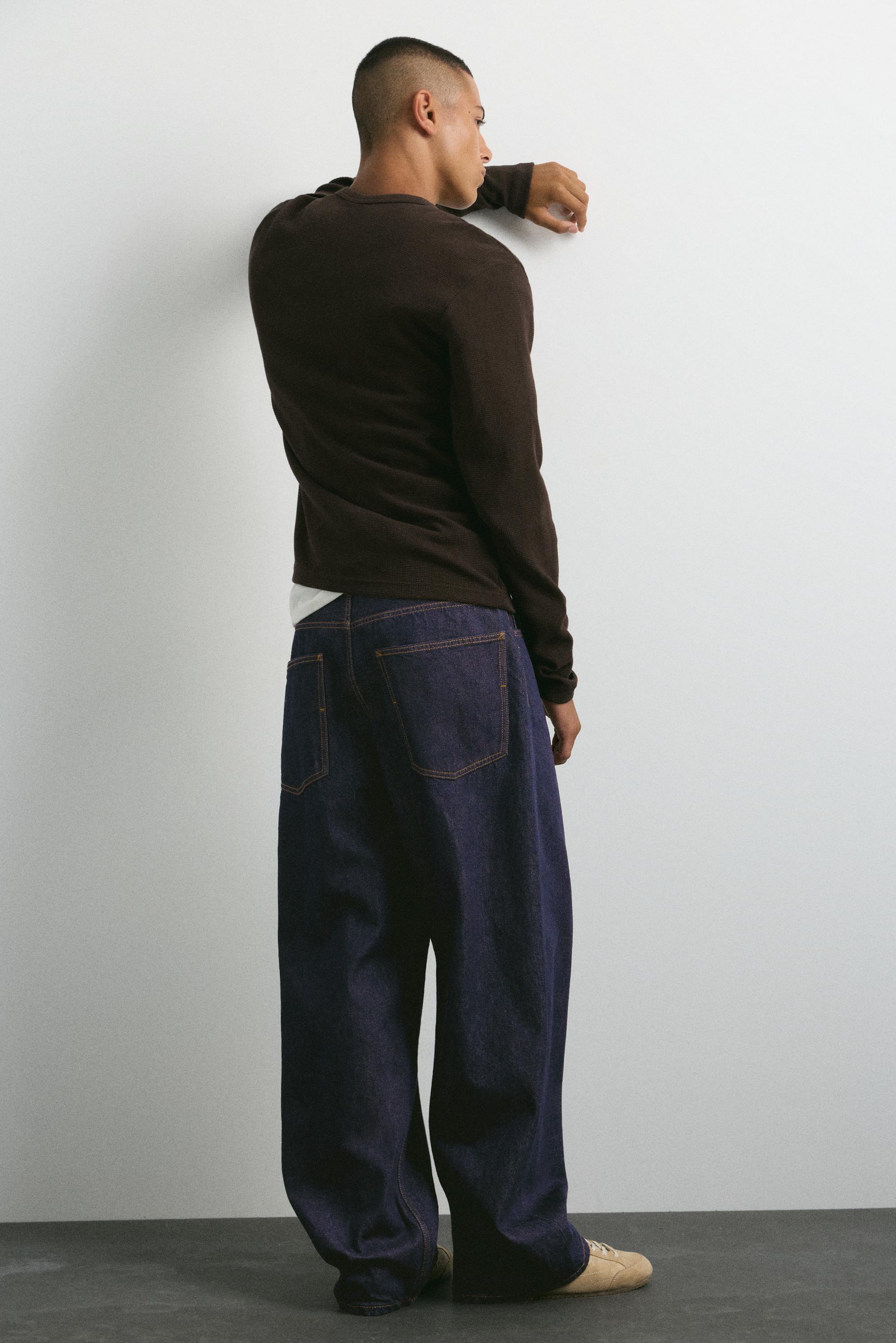 Relaxed baggy jeans — Navy