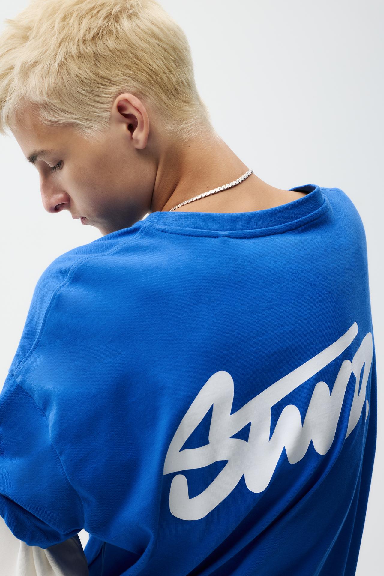 Double sleeve T-shirt — Deep blue